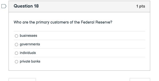 answer [ | Question 18 Who are the primary