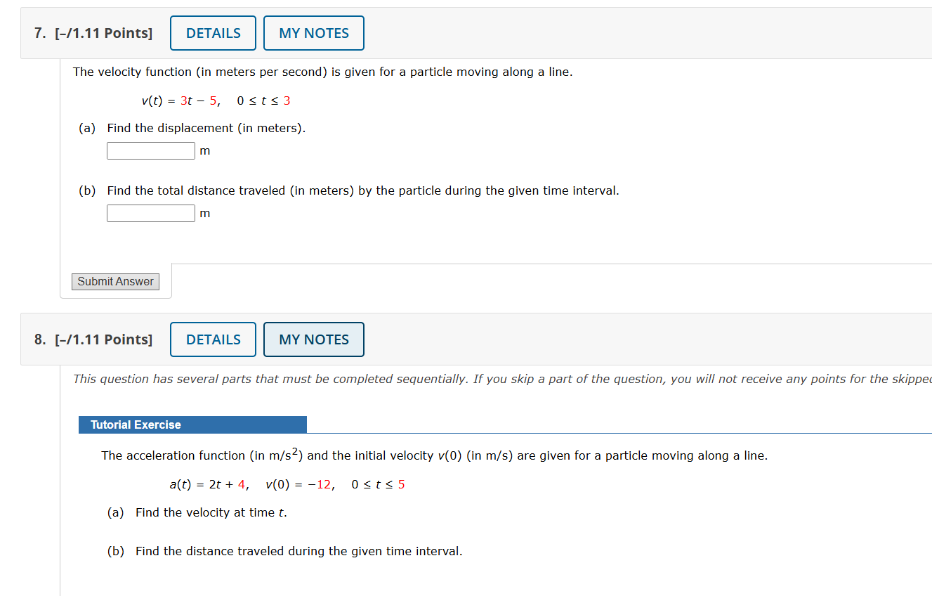Please answer clearly and concisely 7. [-/1.11