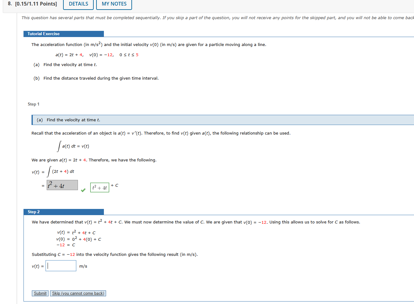 PLease answer clearly and concisely 8. [0.15/1.11