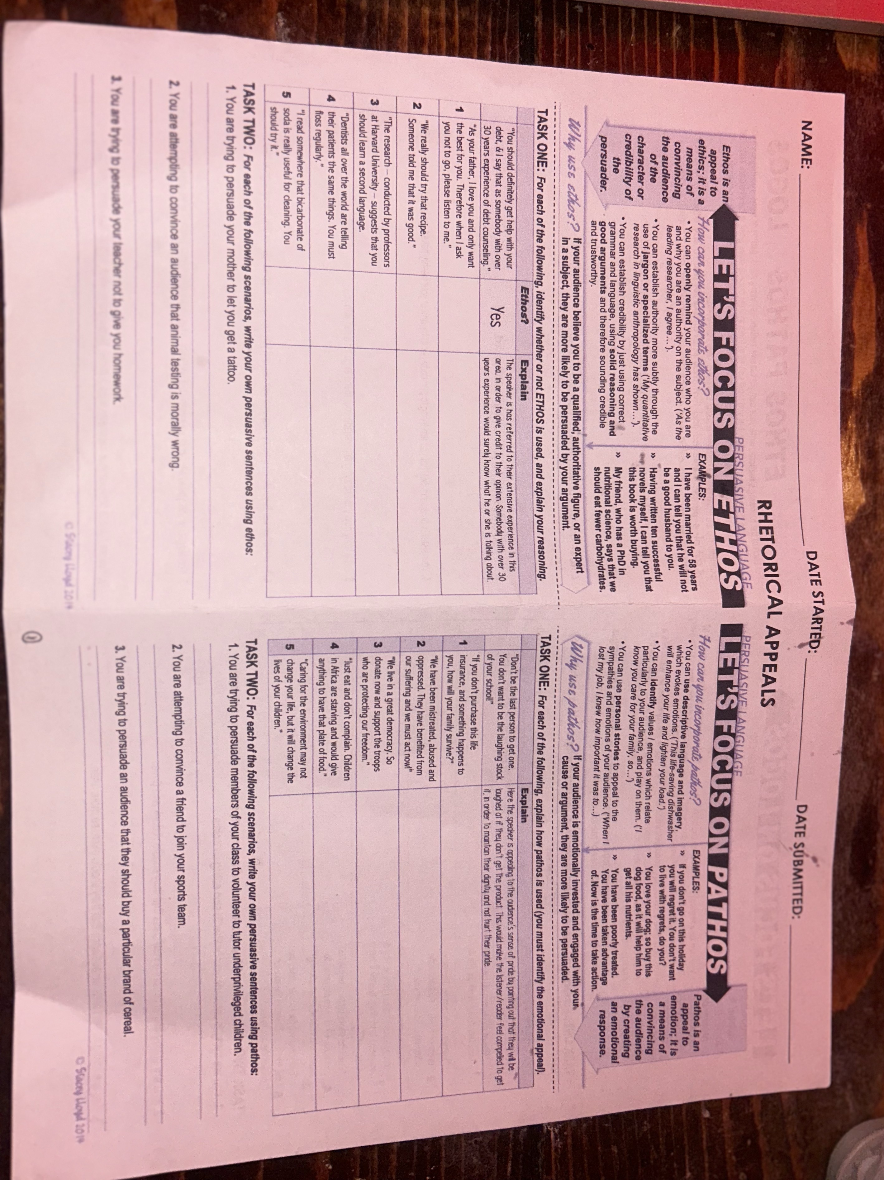 Please answer short and simple NAME: DATE