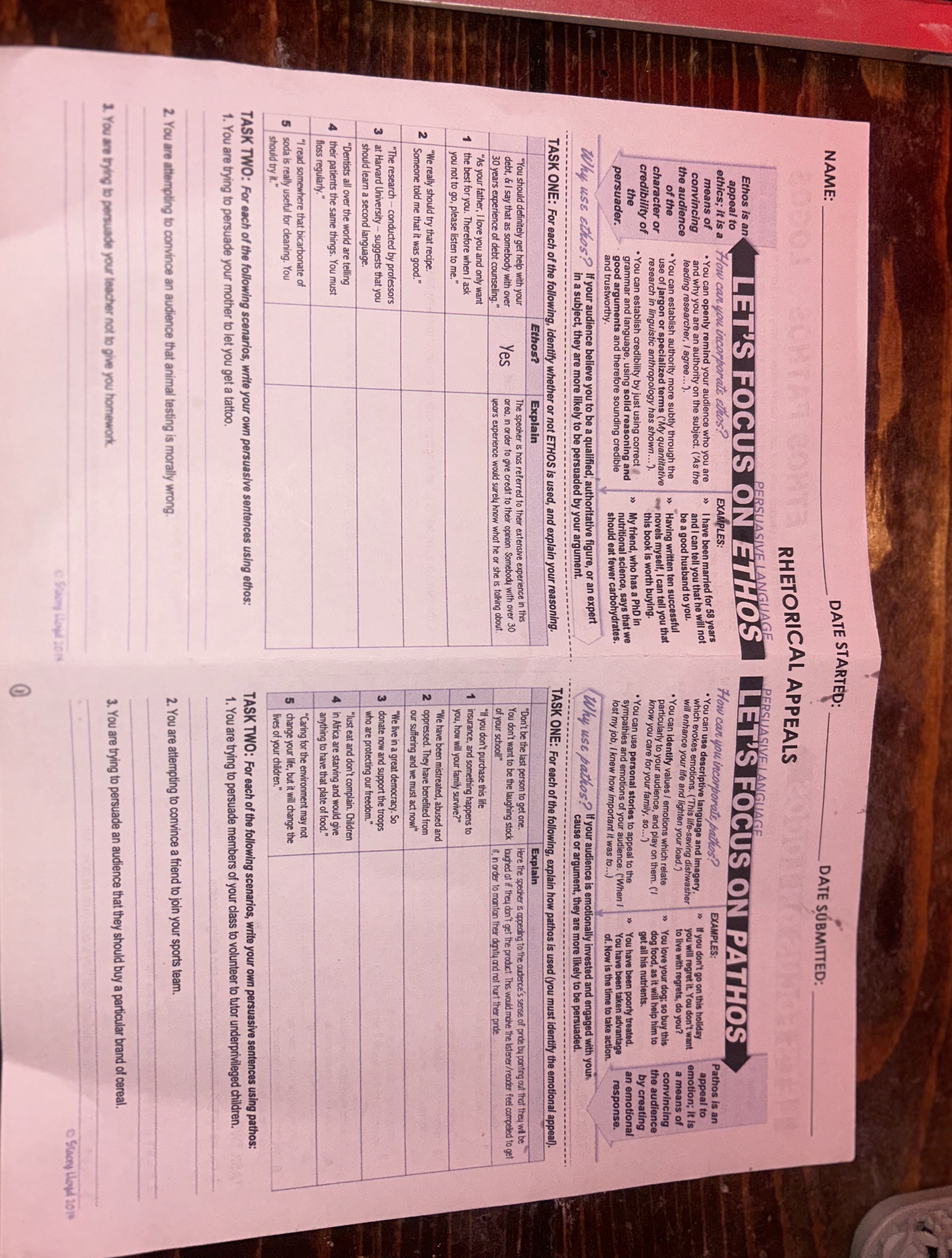 Please keep the answers short and simple NAME: