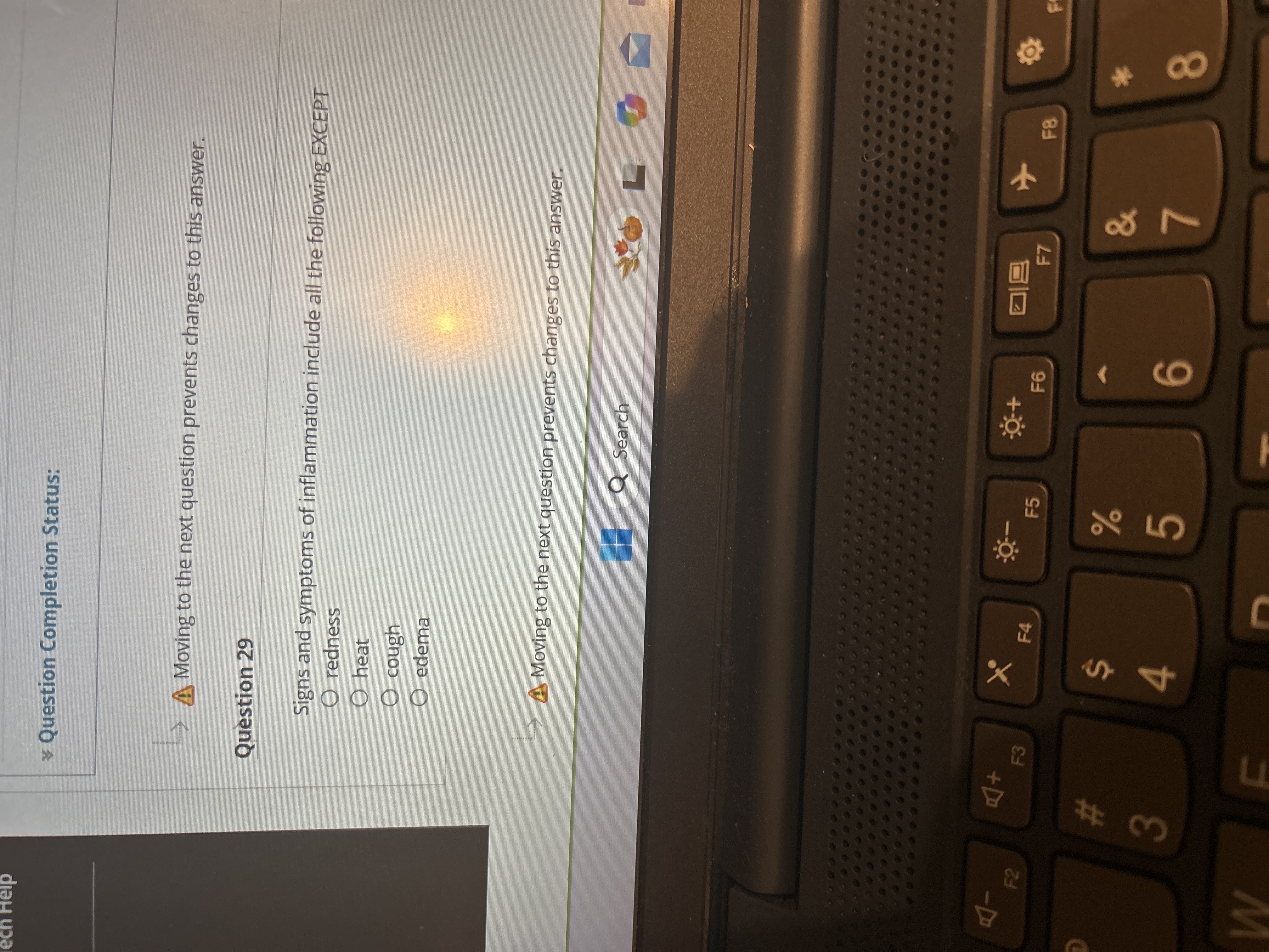 Answer ech Help Question Completion Status: