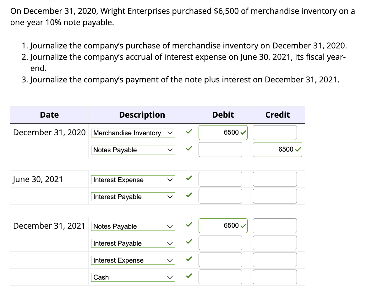 help me find the answer On December 31, 2020,