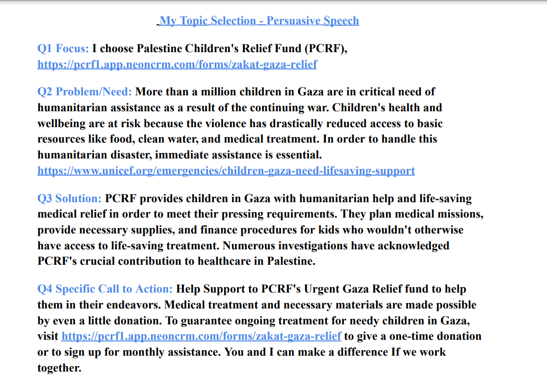 Audience Analysis #2 (for Persuasive Speech - 40