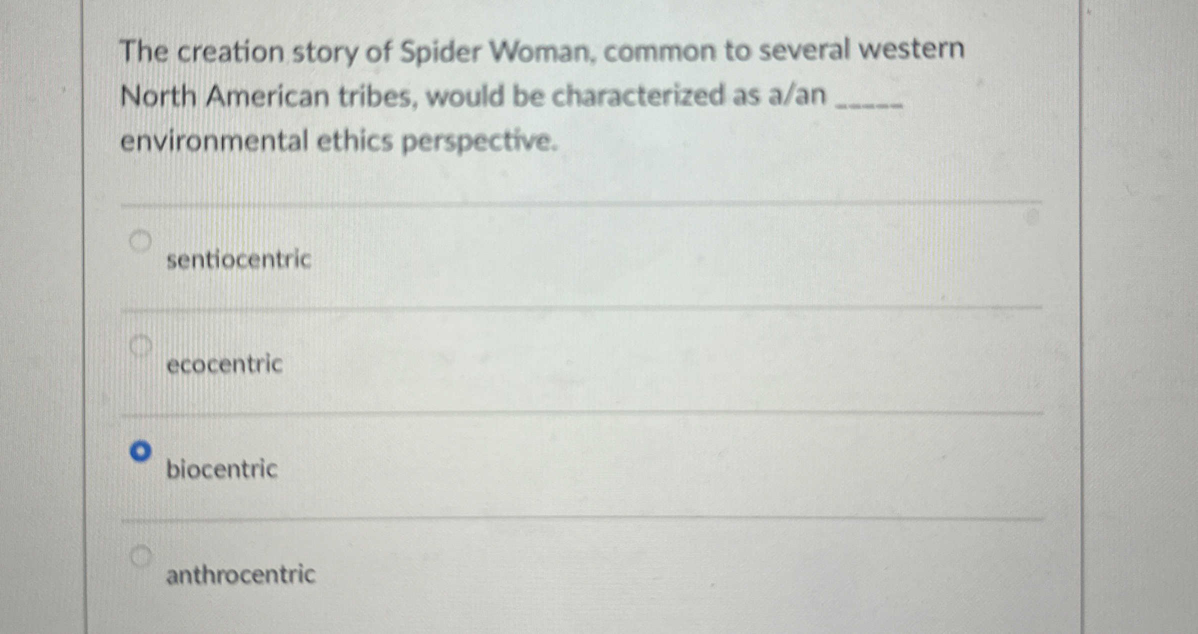 The creation story of Spider Woman, common to