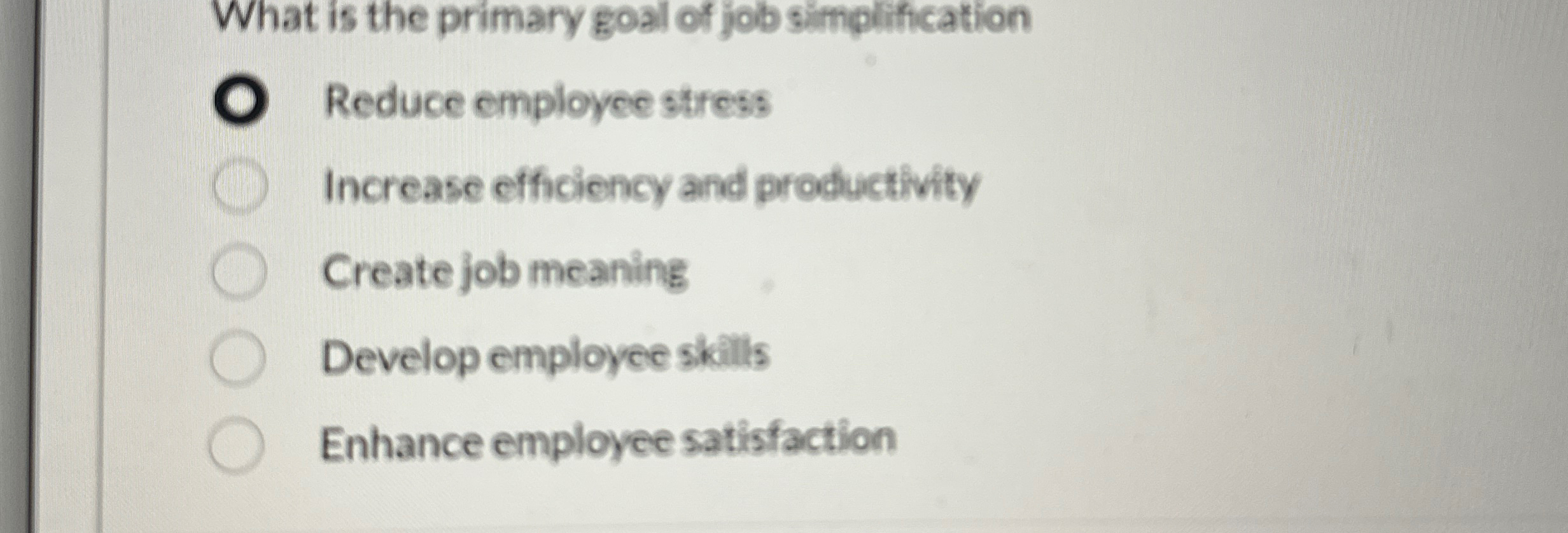 What is the primary goal of job simplification