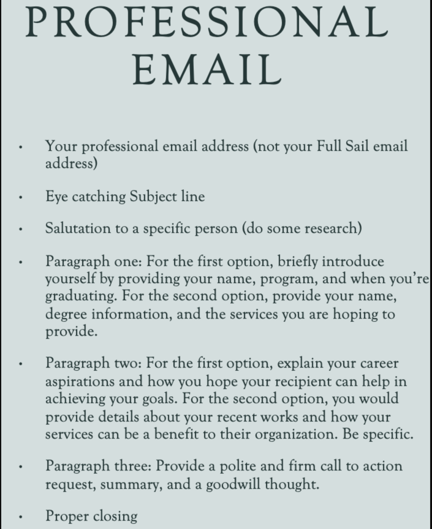 Part 1 - Professional Email: Before you begin