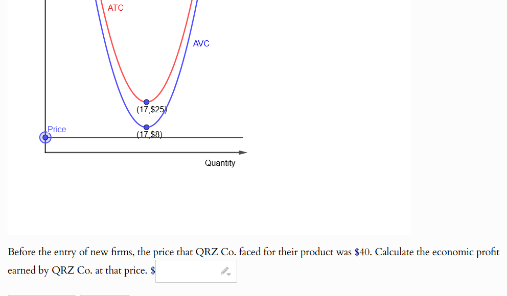 answer ATC AVC (17,$25) Price (17 $8) Quantity