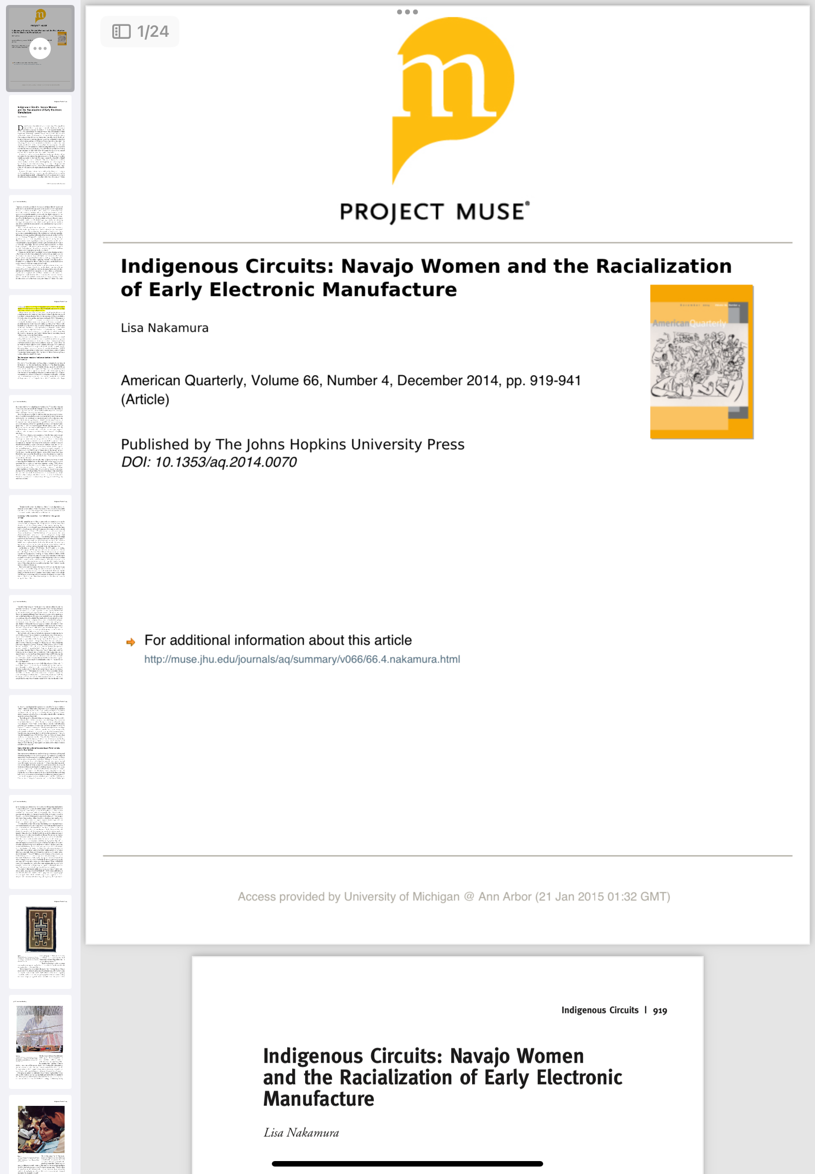 m BD 1/24 PROJECT MUSE Indigenous Circuits: