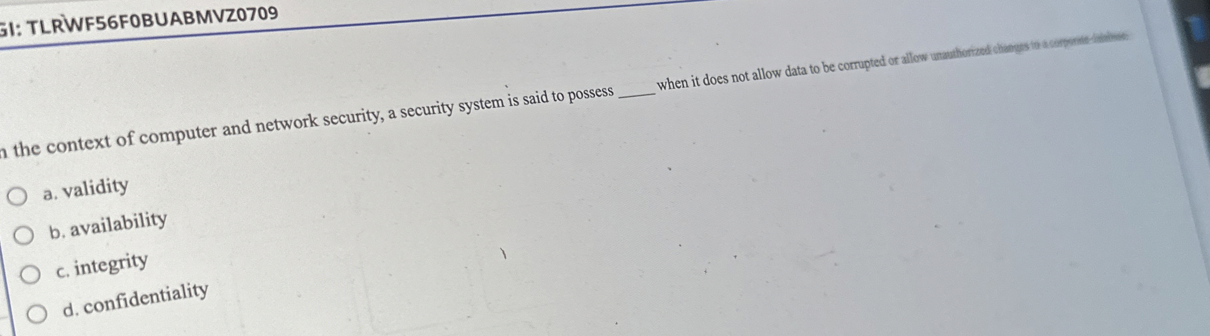 5 1 : TLRWF 5 6 F 0 BUABMVZ 0 7 0 9 a . validity