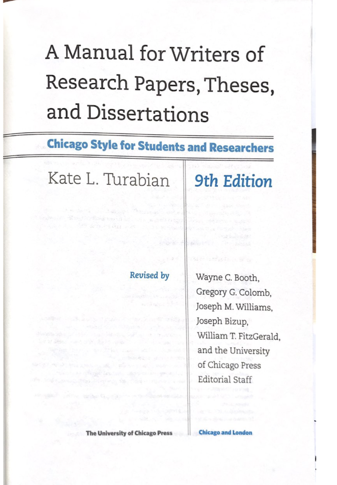 After reading Turabian Chapter 1 Please Summarize