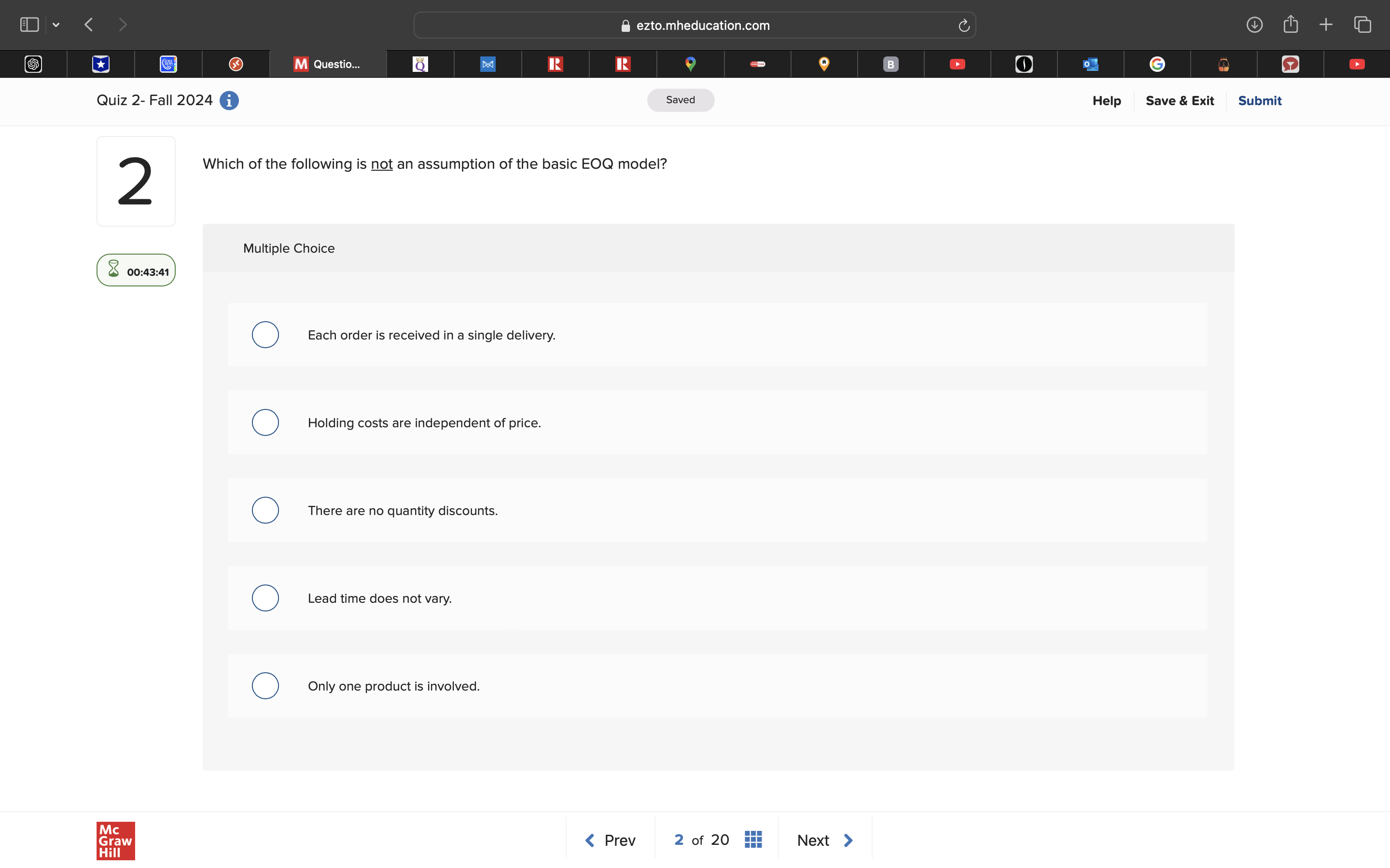 answer @ ezto.mheducation.com ] M Questio... 6]