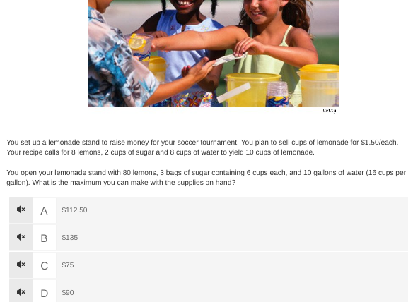 answer Getty You set up a lemonade stand to raise