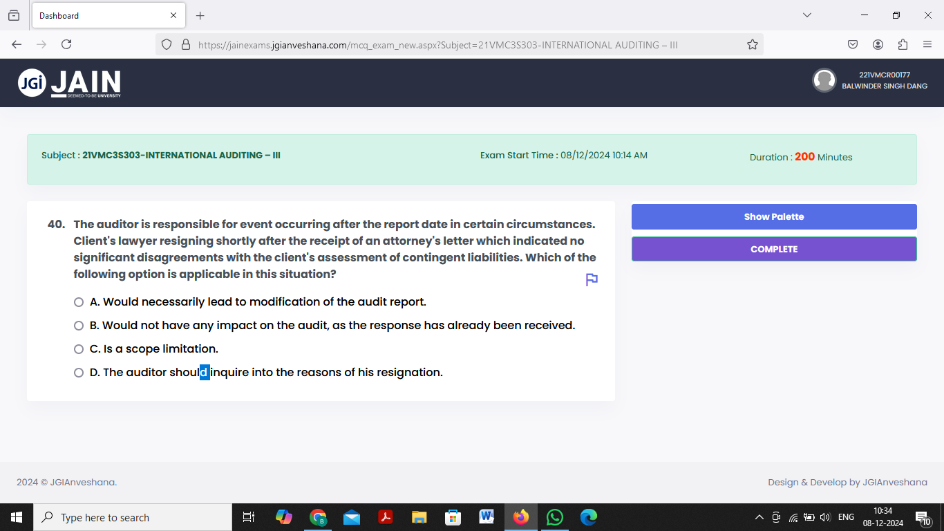 ANSWER Dashboard X + X - C O B