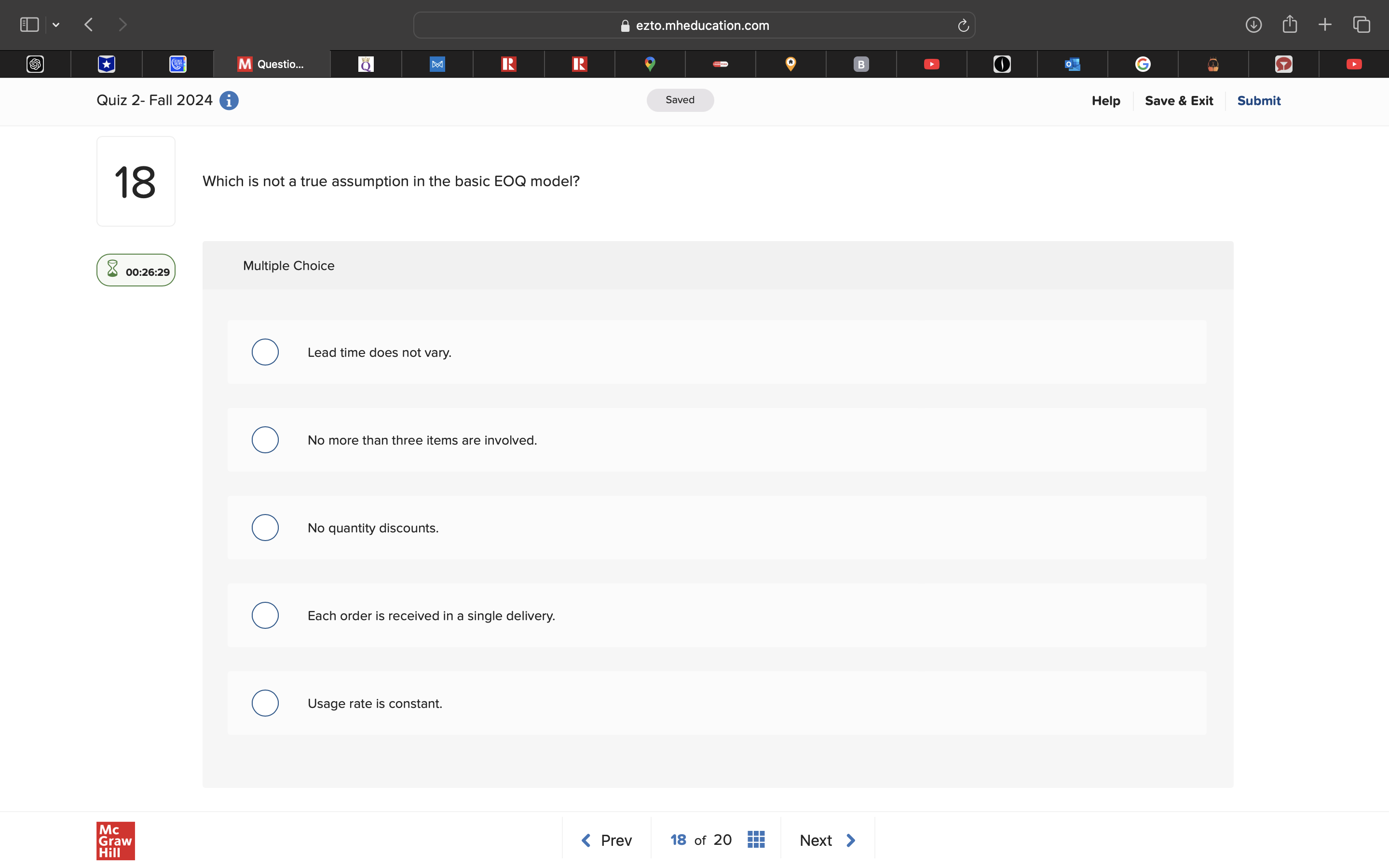 answer @ ezto.mheducation.com M Questio... 6]
