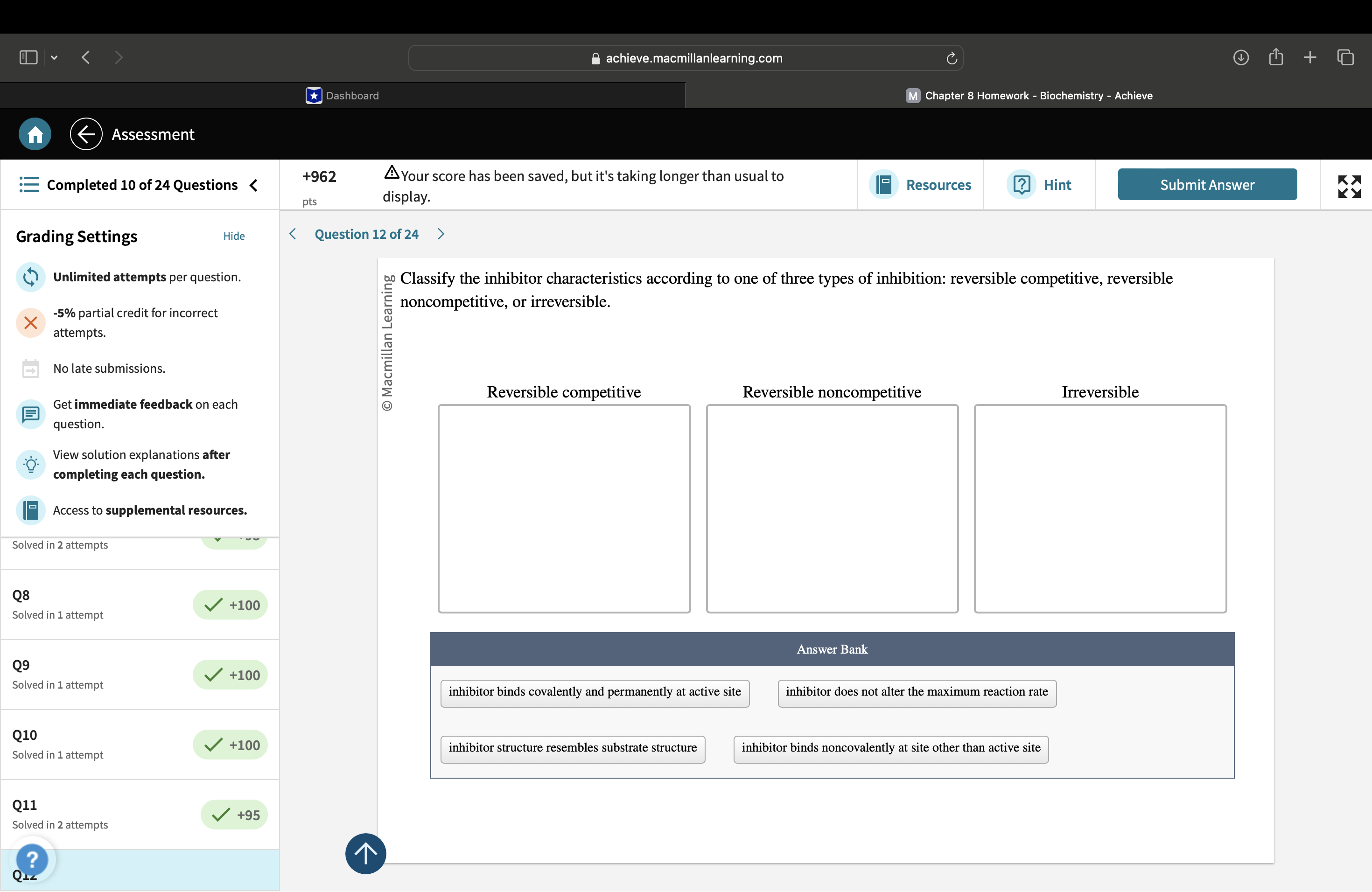 answer achieve.macmillanlearning.com + Dashboard
