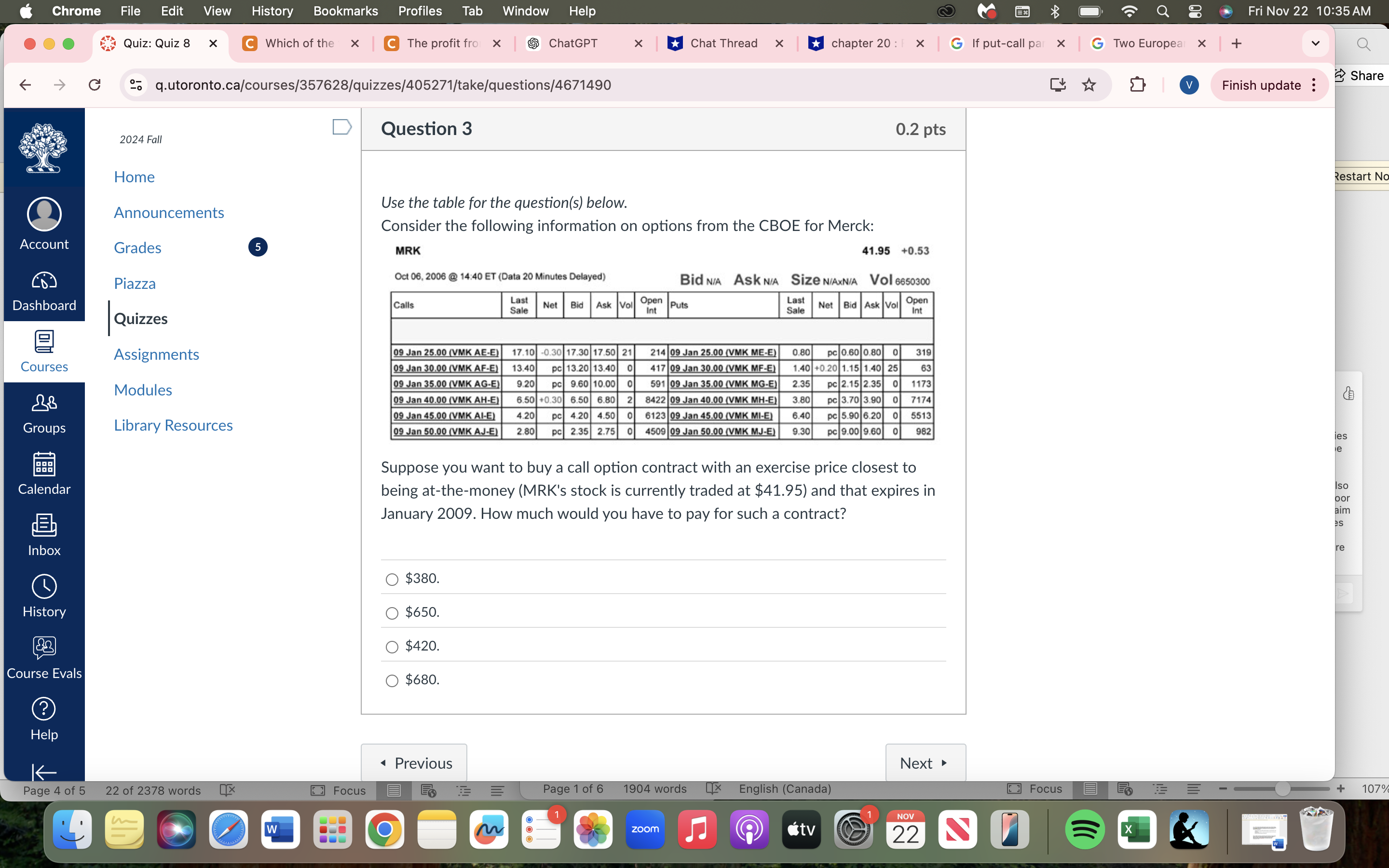 ANSWER Chrome File Edit View History Bookmarks