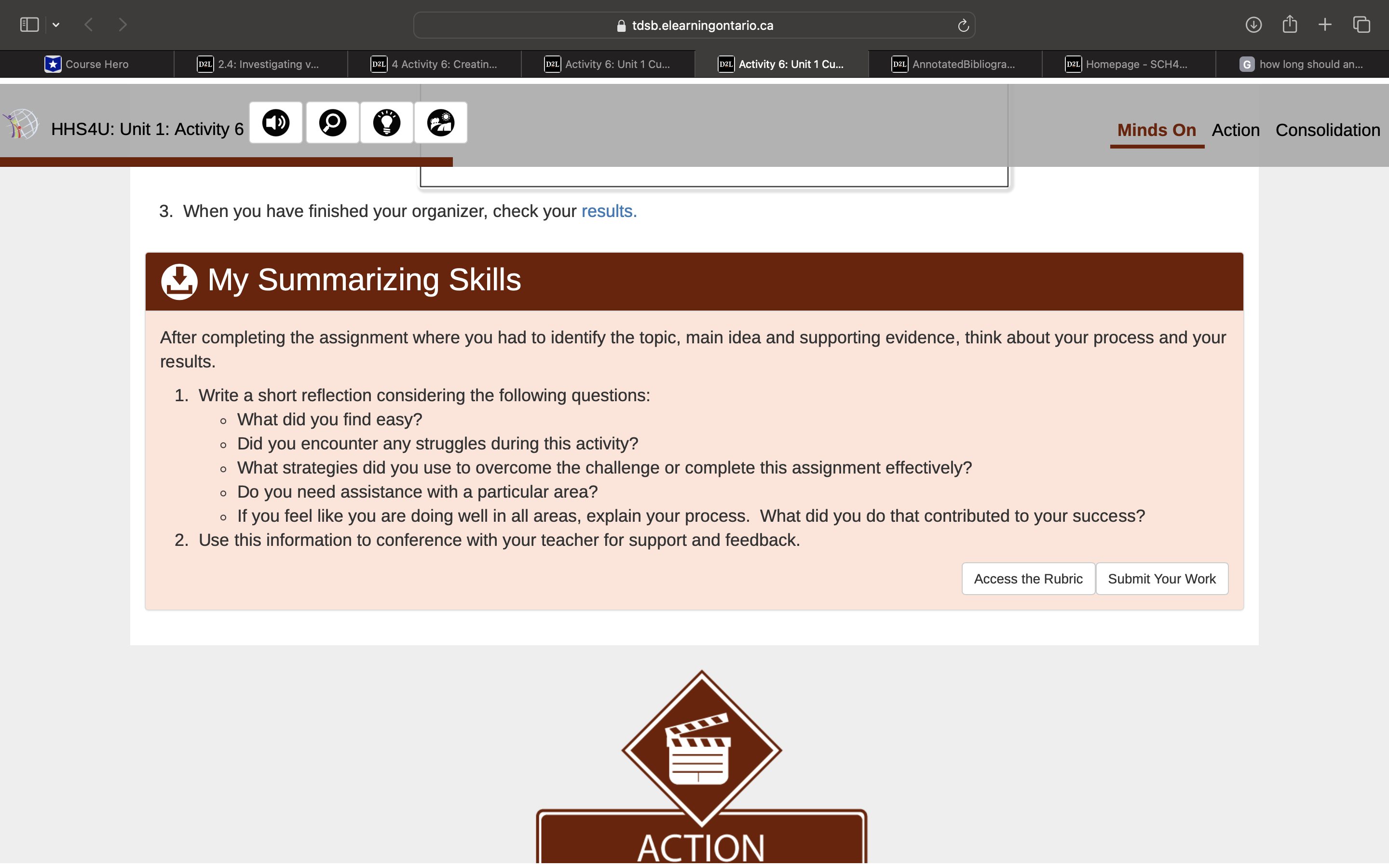 O v @ tdsb.elearningontario.ca RIS P e e vity 6: