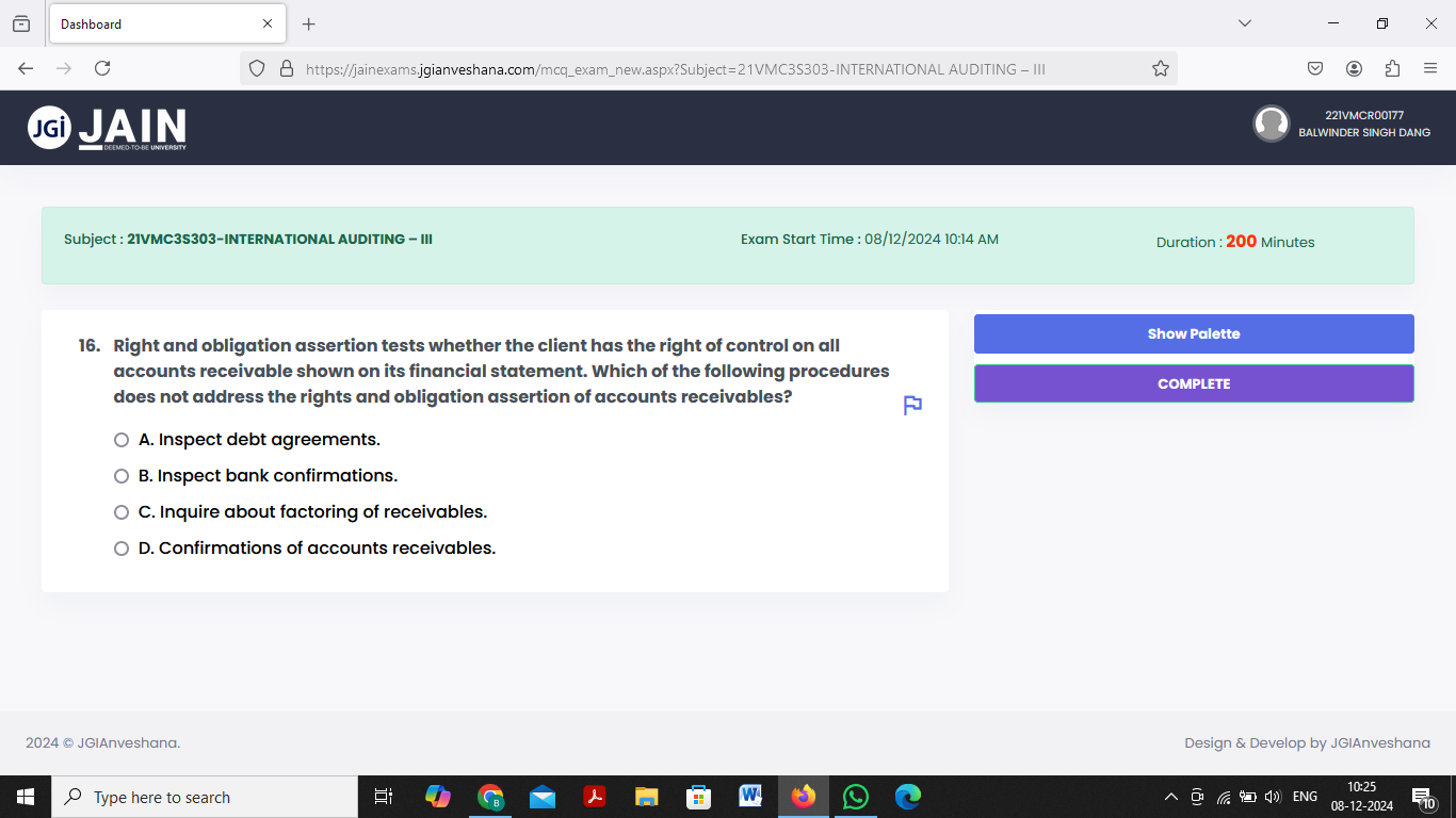 ANSWER Dashboard X + X - C O B