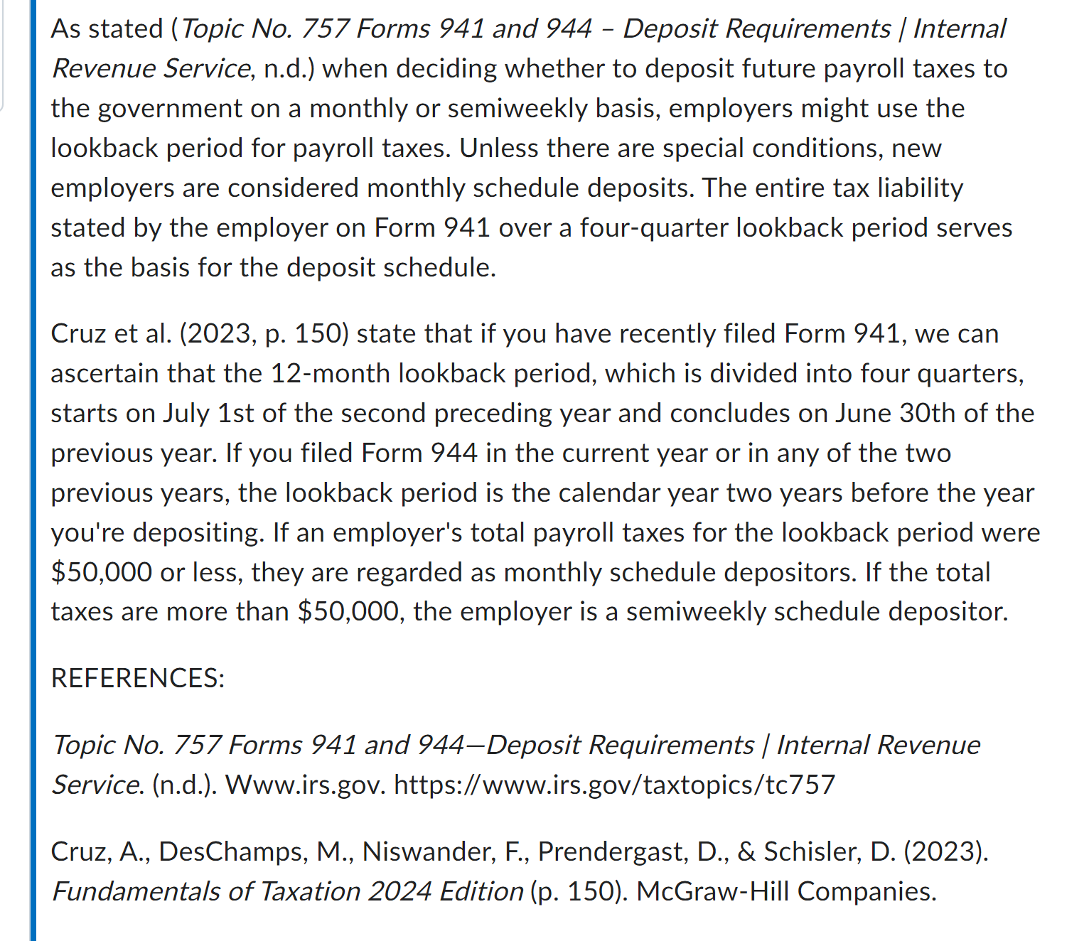 Please write a response to this classmates
