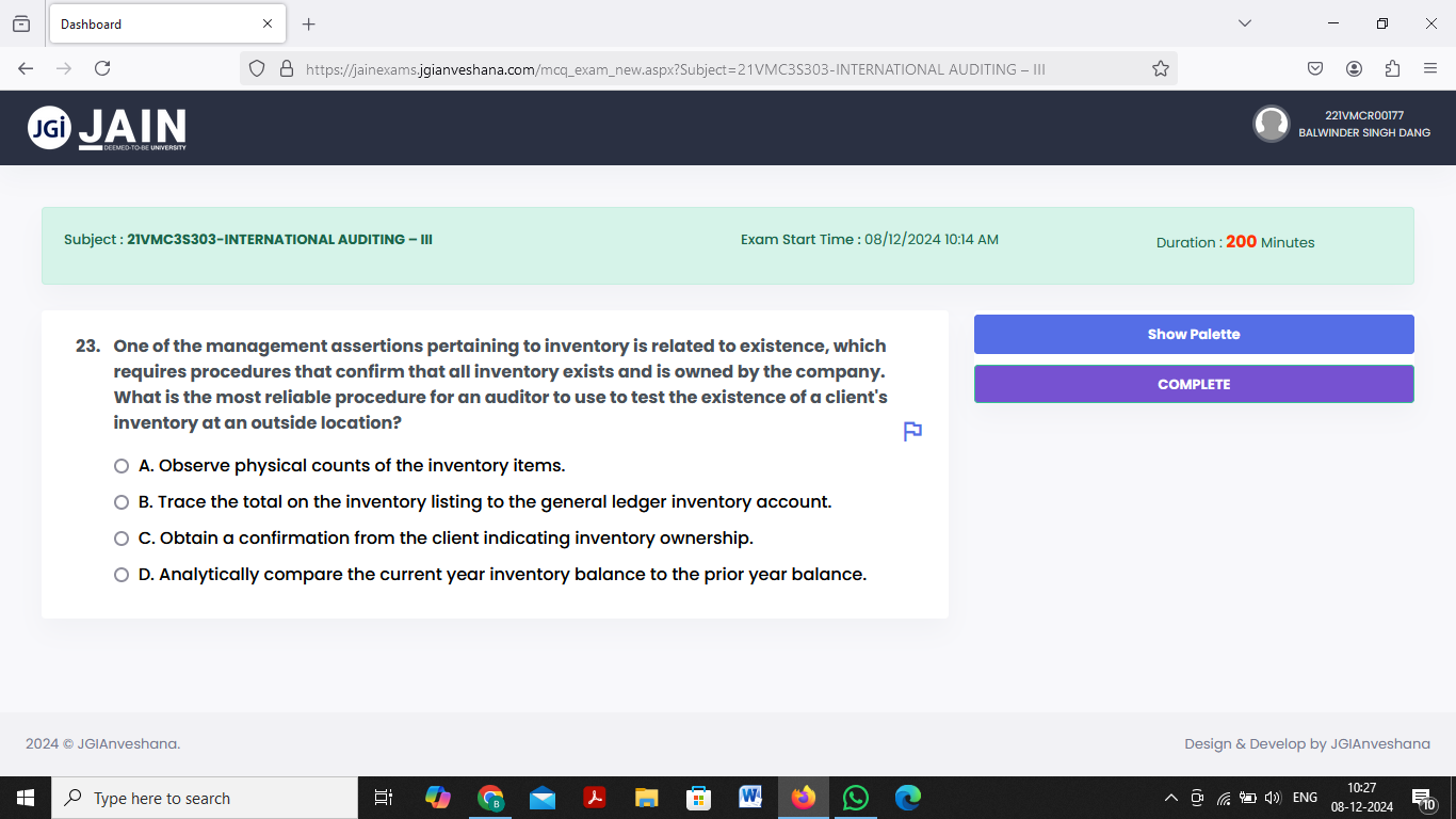 ANSWER Dashboard X + X - C O B