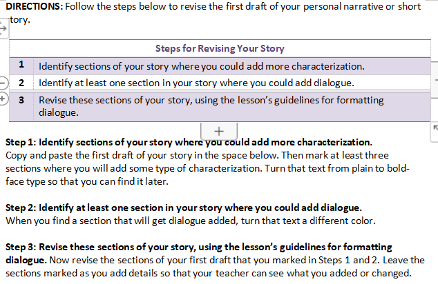 Narrative Techniques Assignment Can you improve