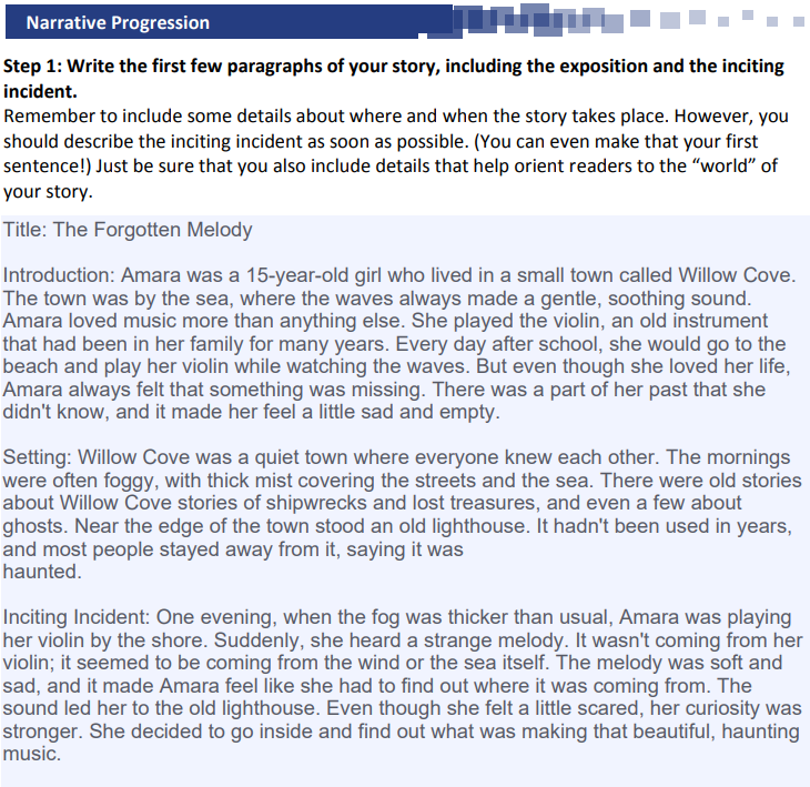 Narrative Techniques Assignment Can you improve