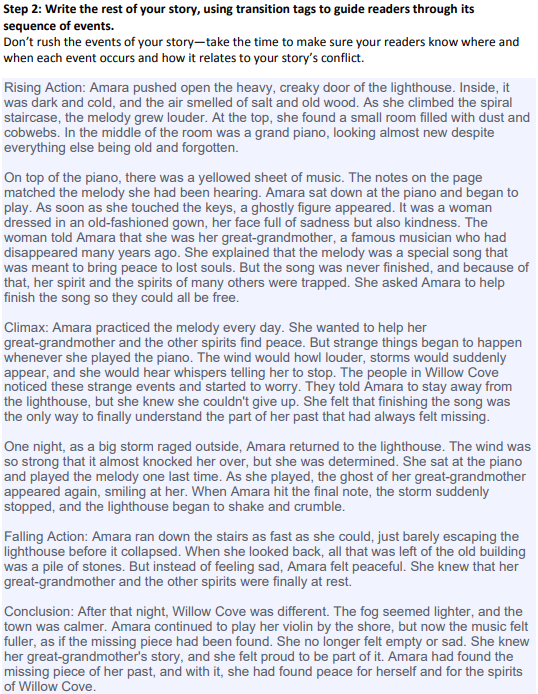 Narrative Techniques Assignment Can you improve