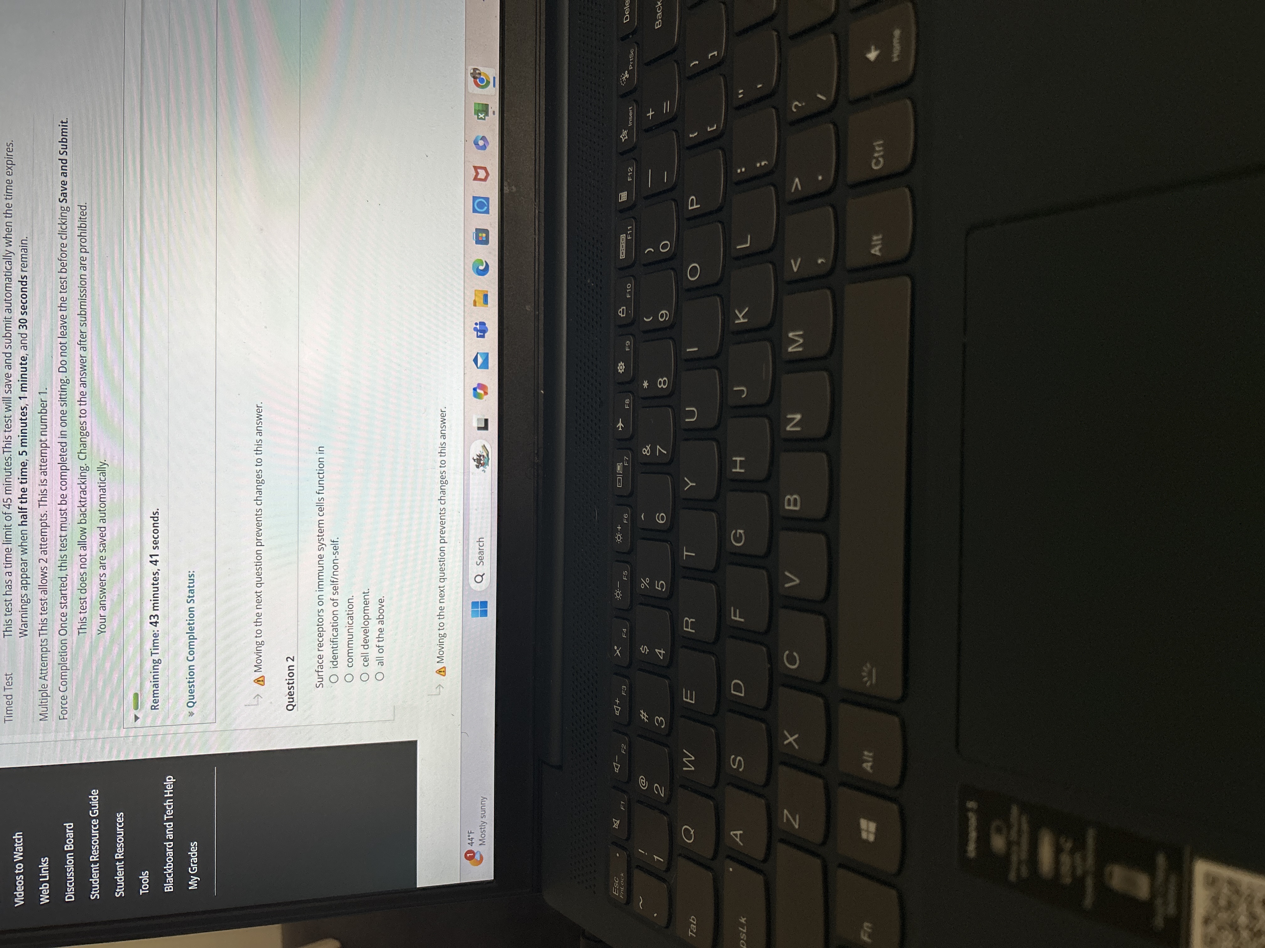 Answer Timed Test This test has a time limit of