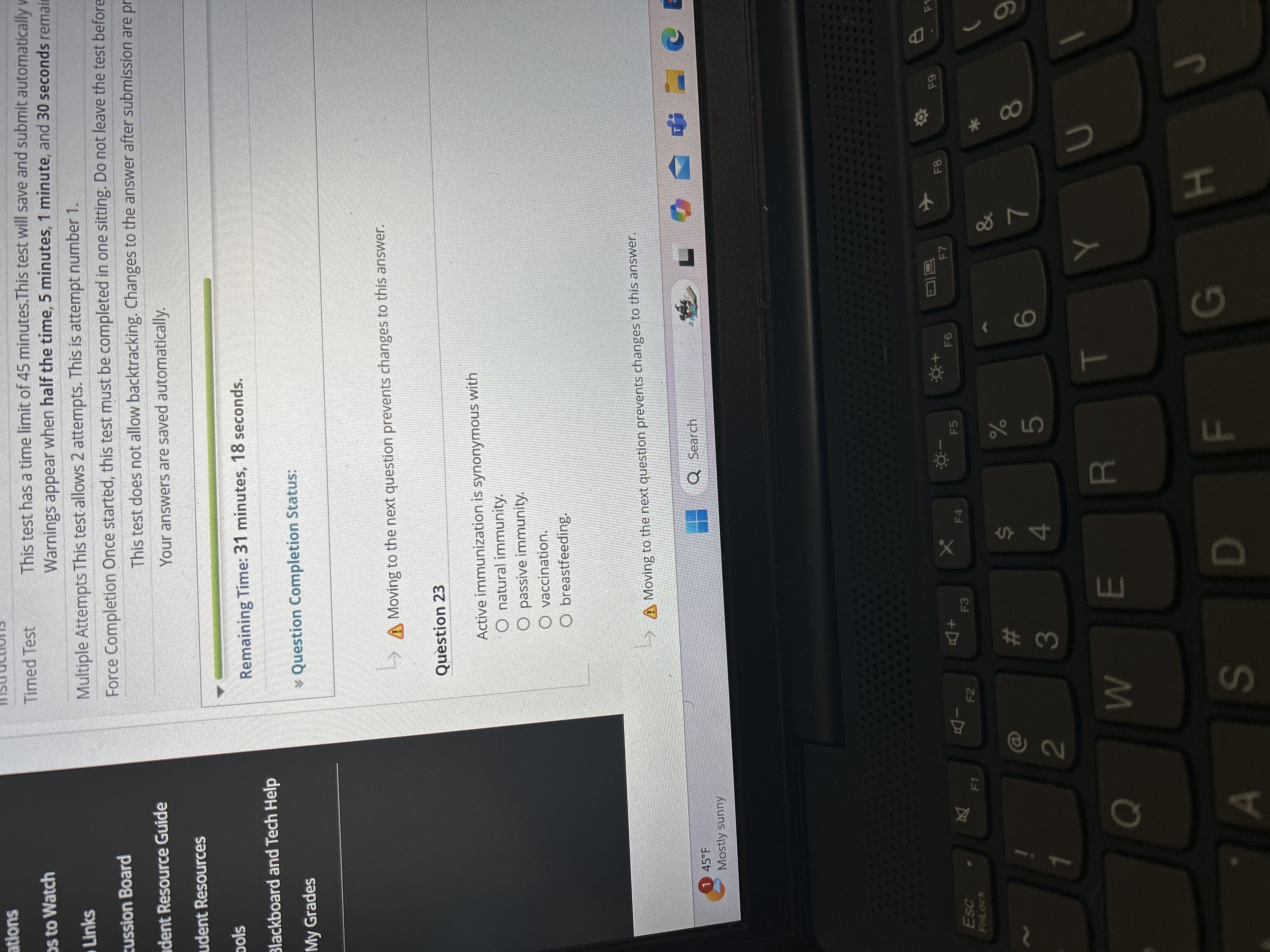 Answer ations Timed Test s to Watch This test has