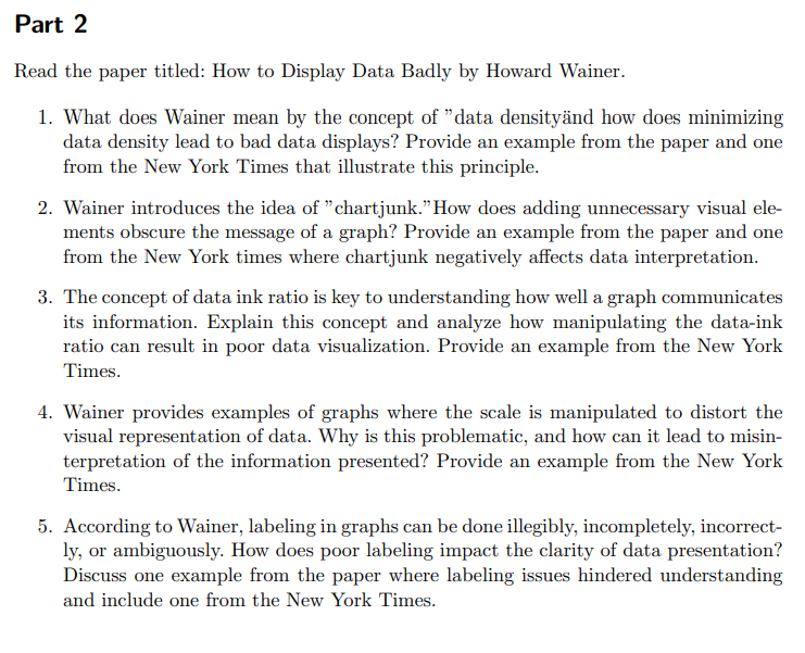 Assignment 2 Part 1 Read the paper titled: The