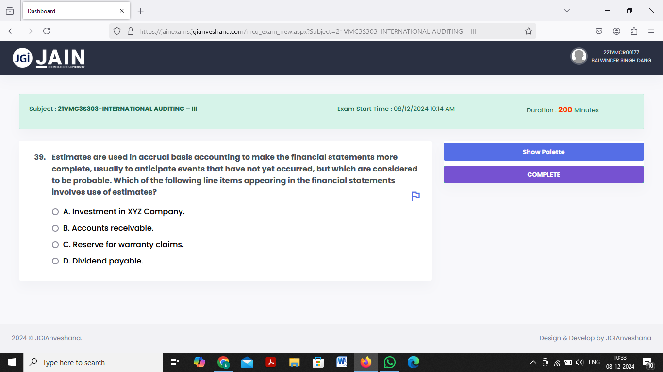 ANSWER Dashboard X + X - C O B