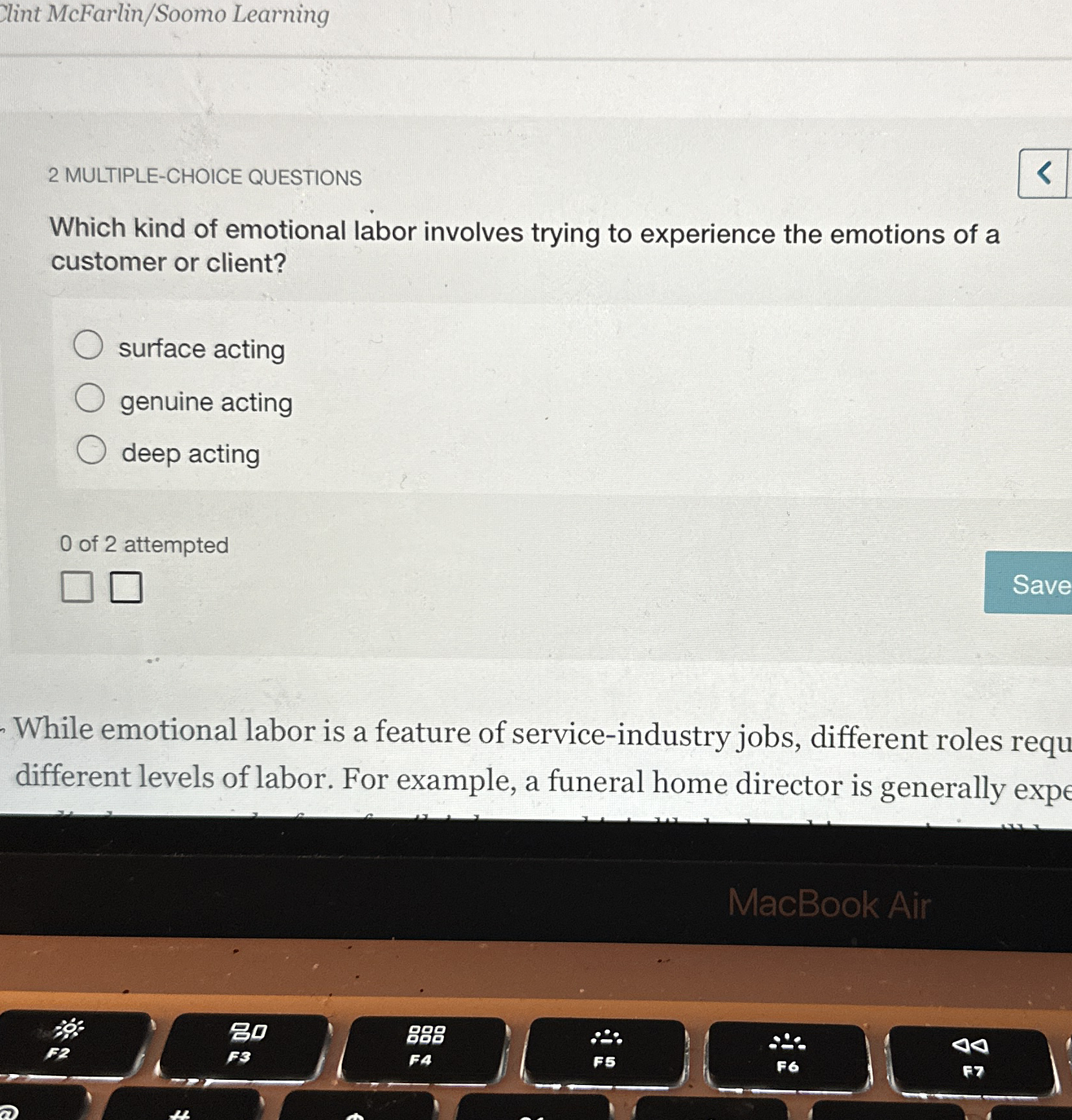 lint McFarlin / Soomo Learning 2 MULTIPLE -