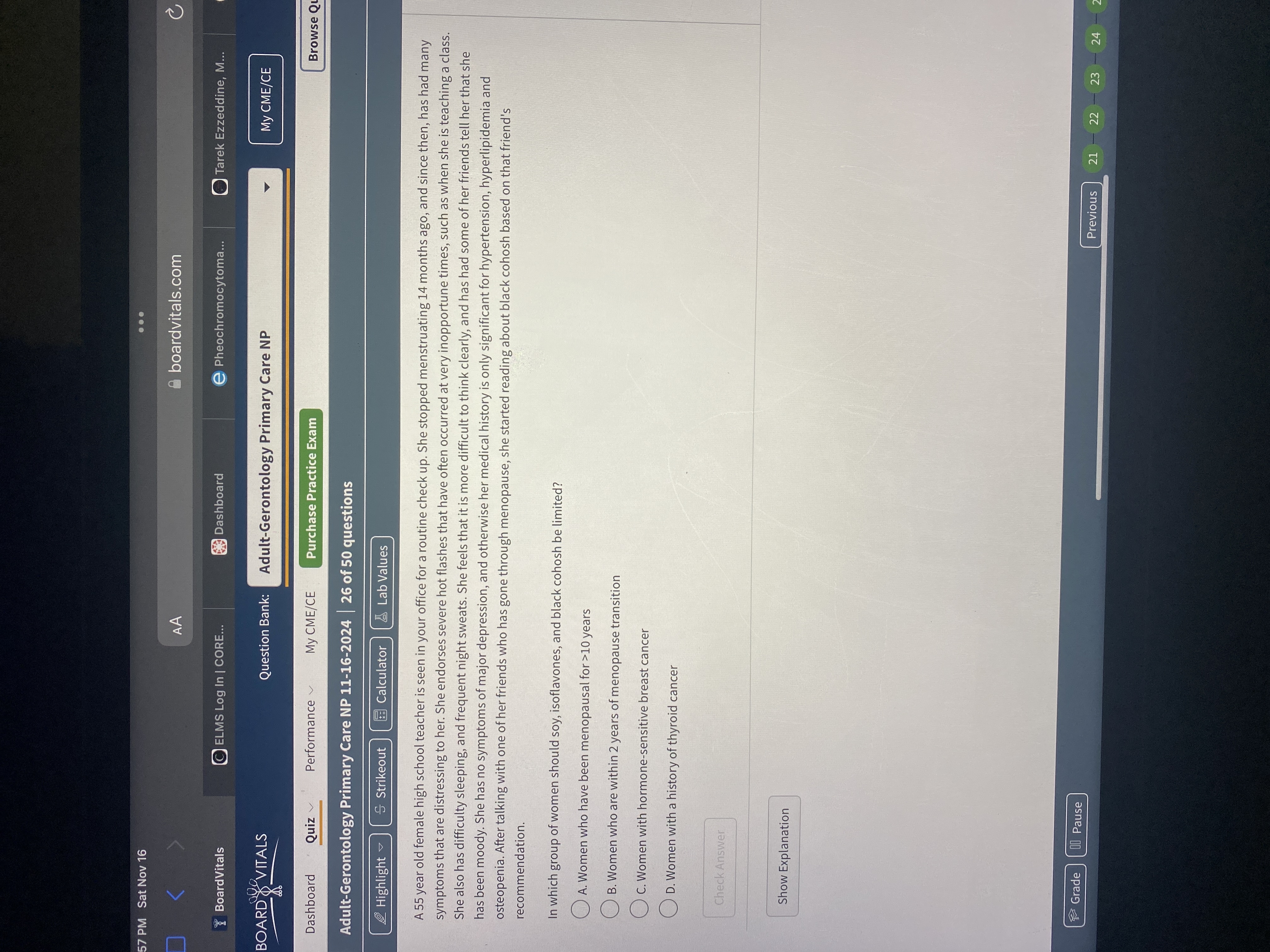 Answer 57 PM Sat Nov 16 . . . AA boardvitals.com