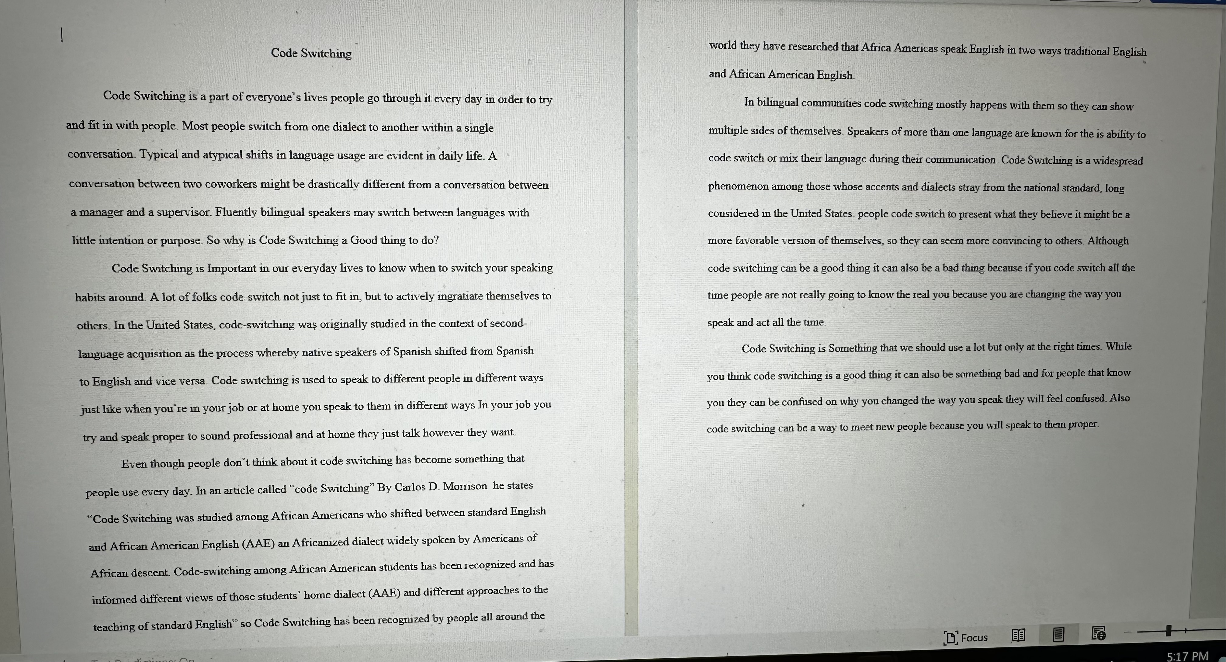 Instructions Take a look at the attached sample