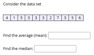 Answer Consider the data set Find the average