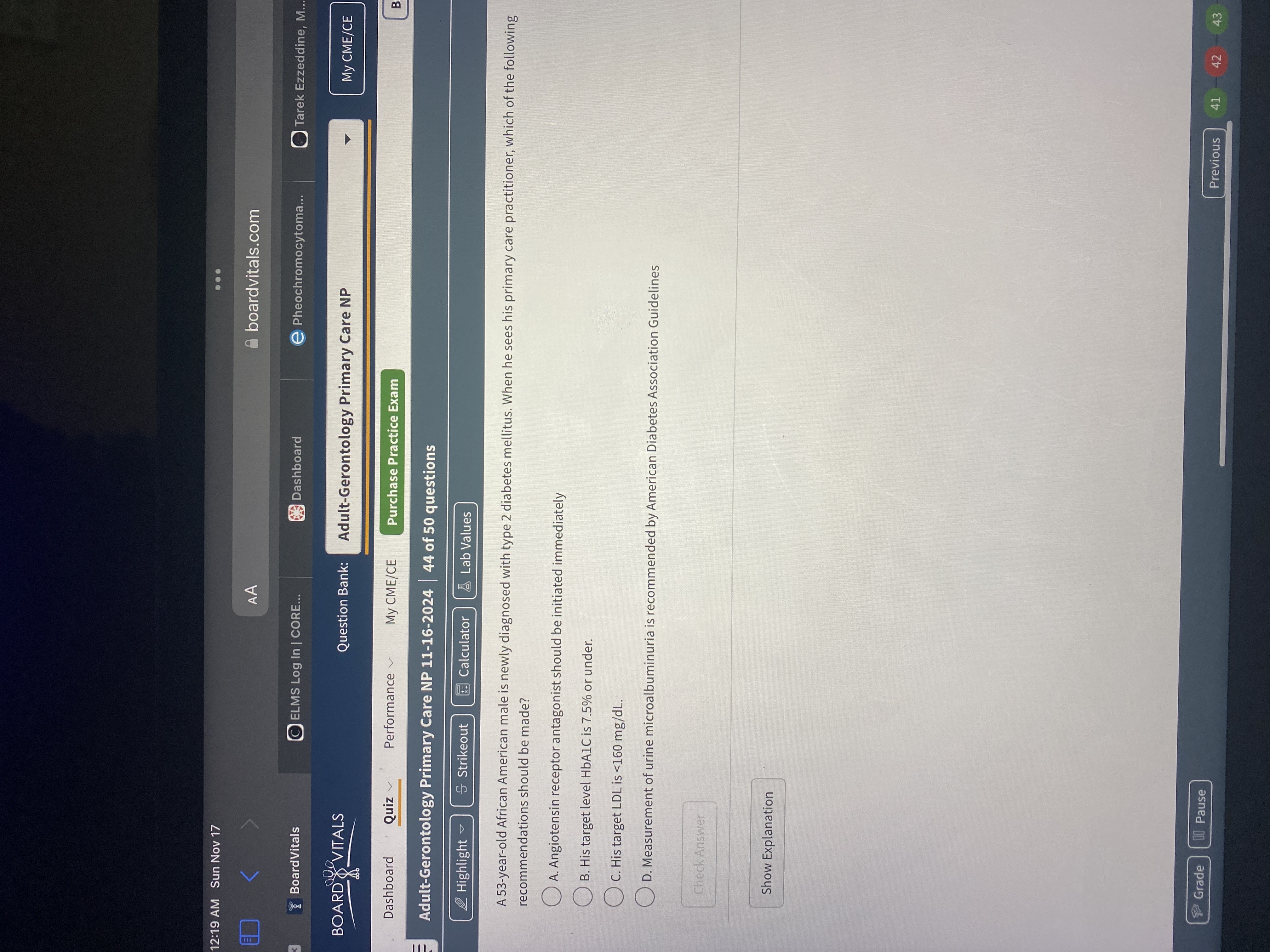 Answer 12:19 AM Sun Nov 17 . . . < AA