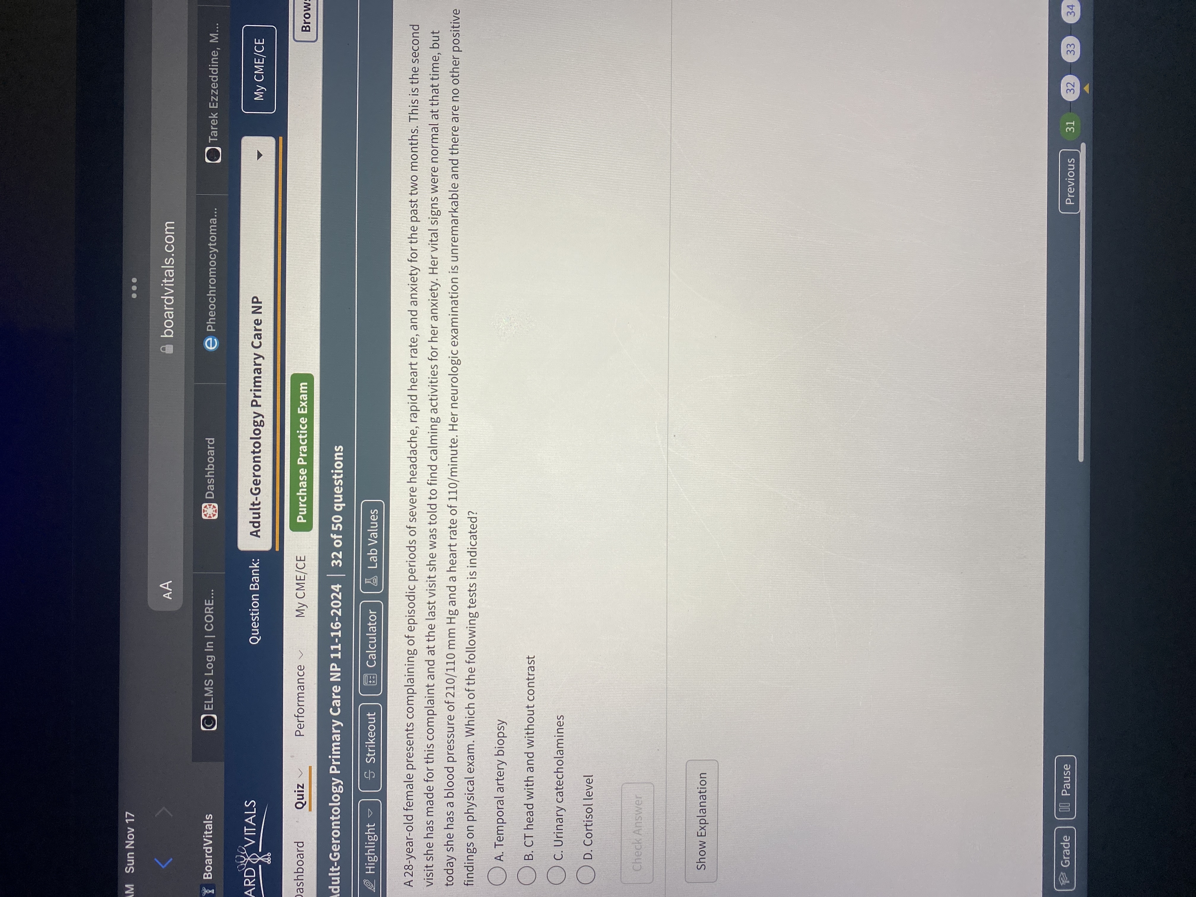 Answer Sun Nov 17 . . . K AA boardvitals.com
