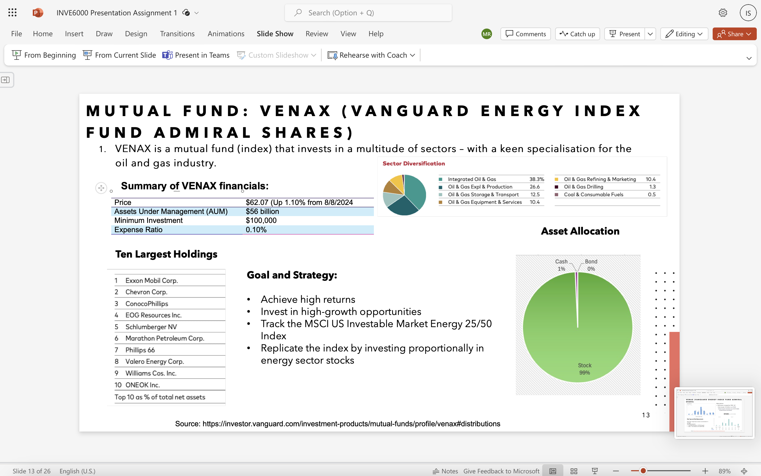 P INVE6000 Presentation Assignment 1 co Search
