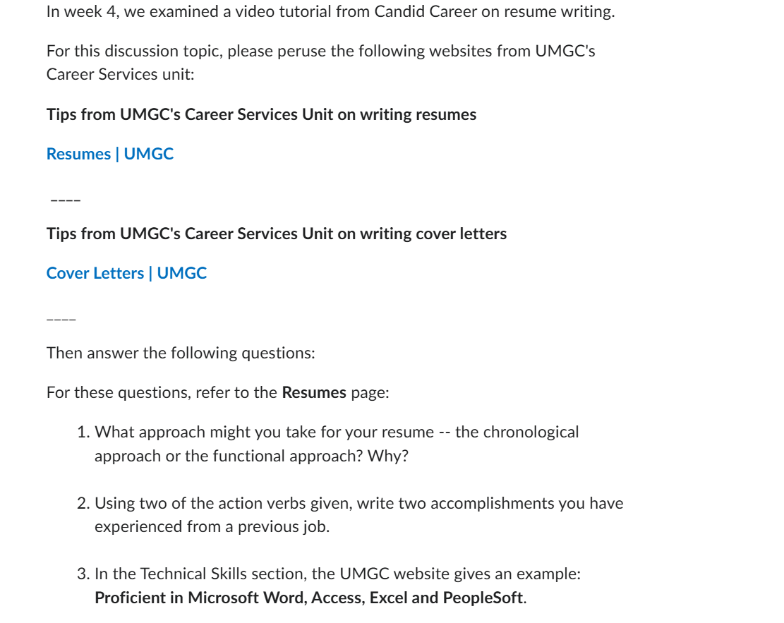 In week 4, we examined a video tutorial from
