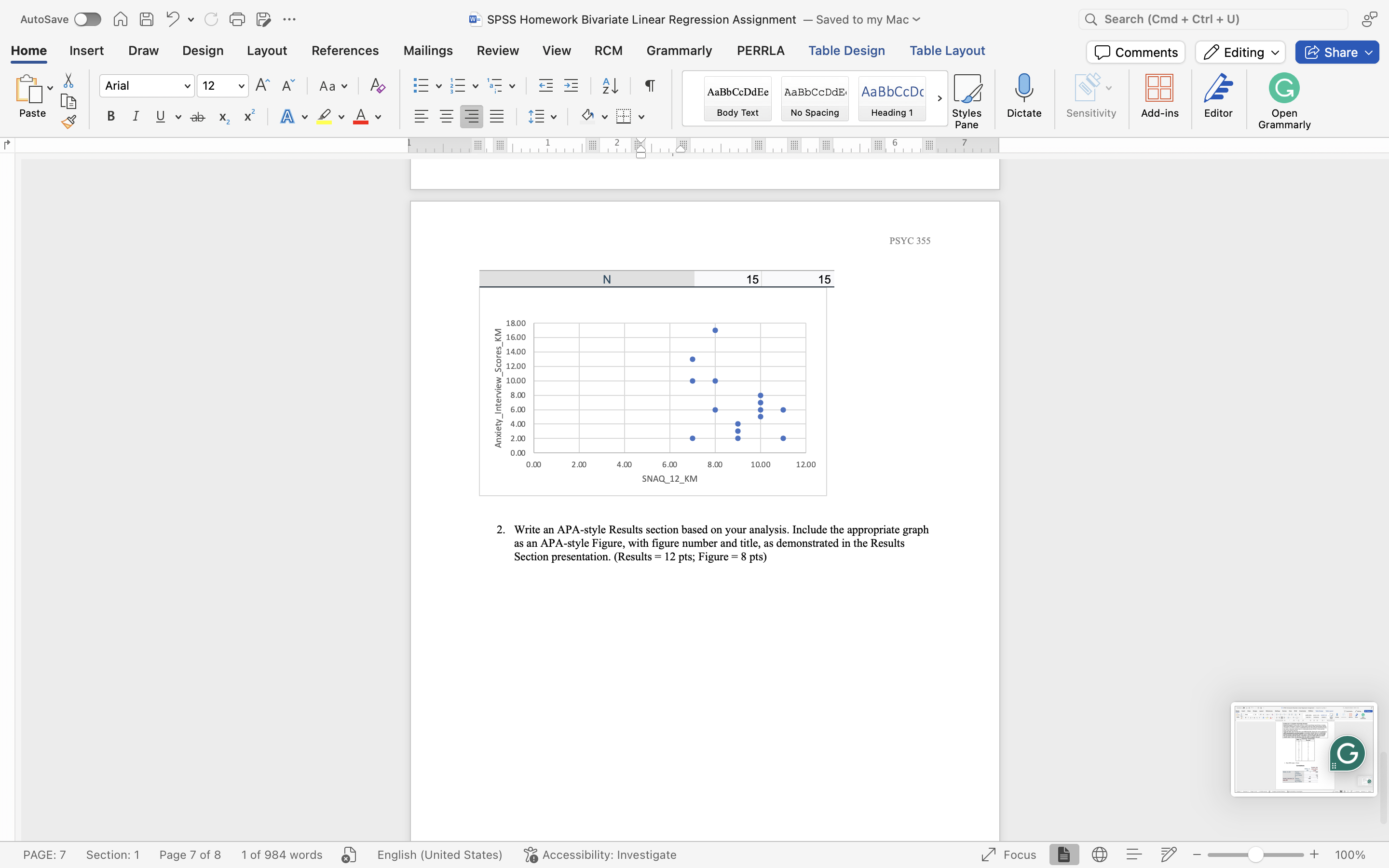 AutoSave O A A . CG 9 ... W= SPSS Homework