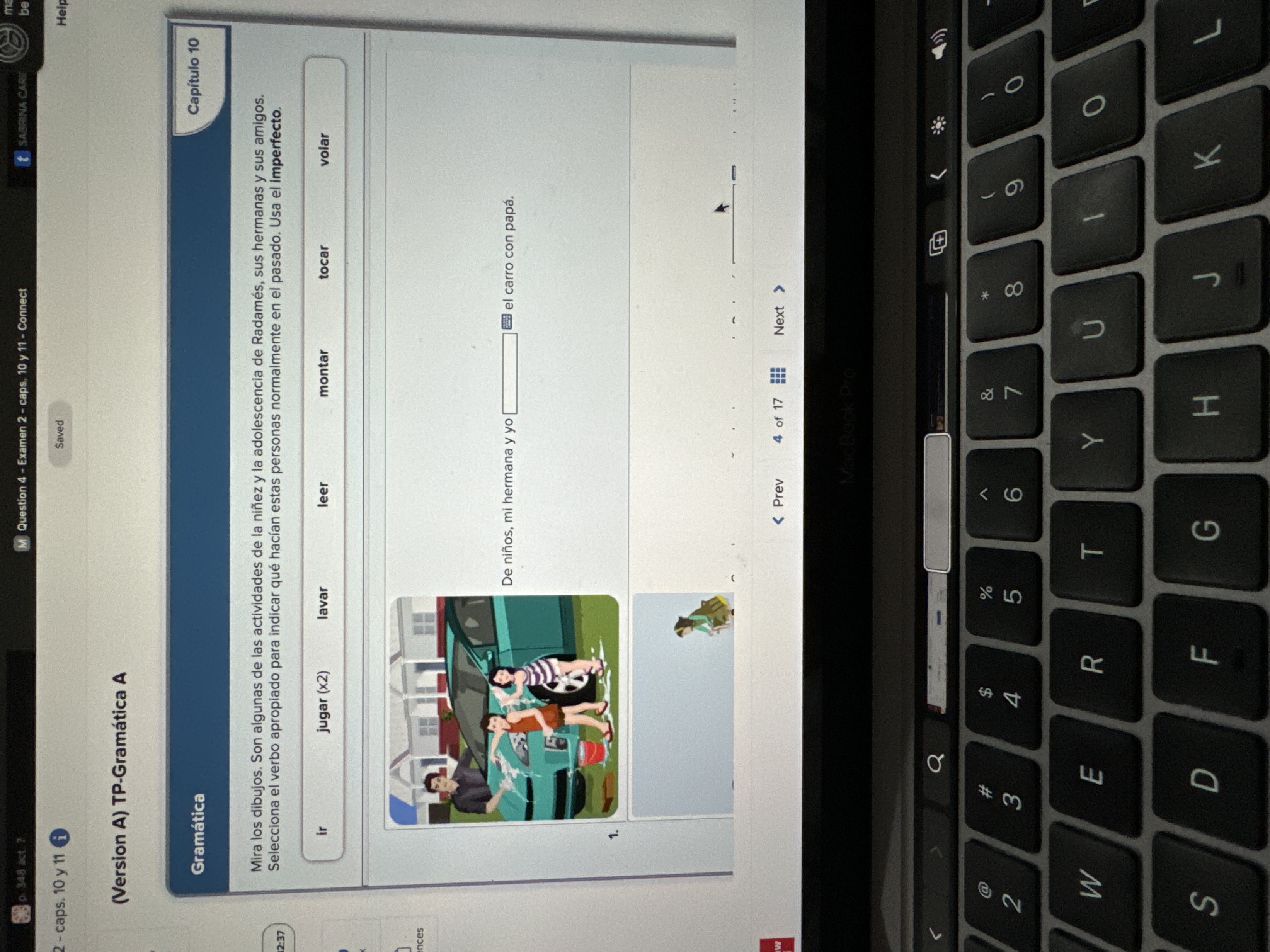 Answer 348 act M Question 4 - Examen 2 - caps, 10