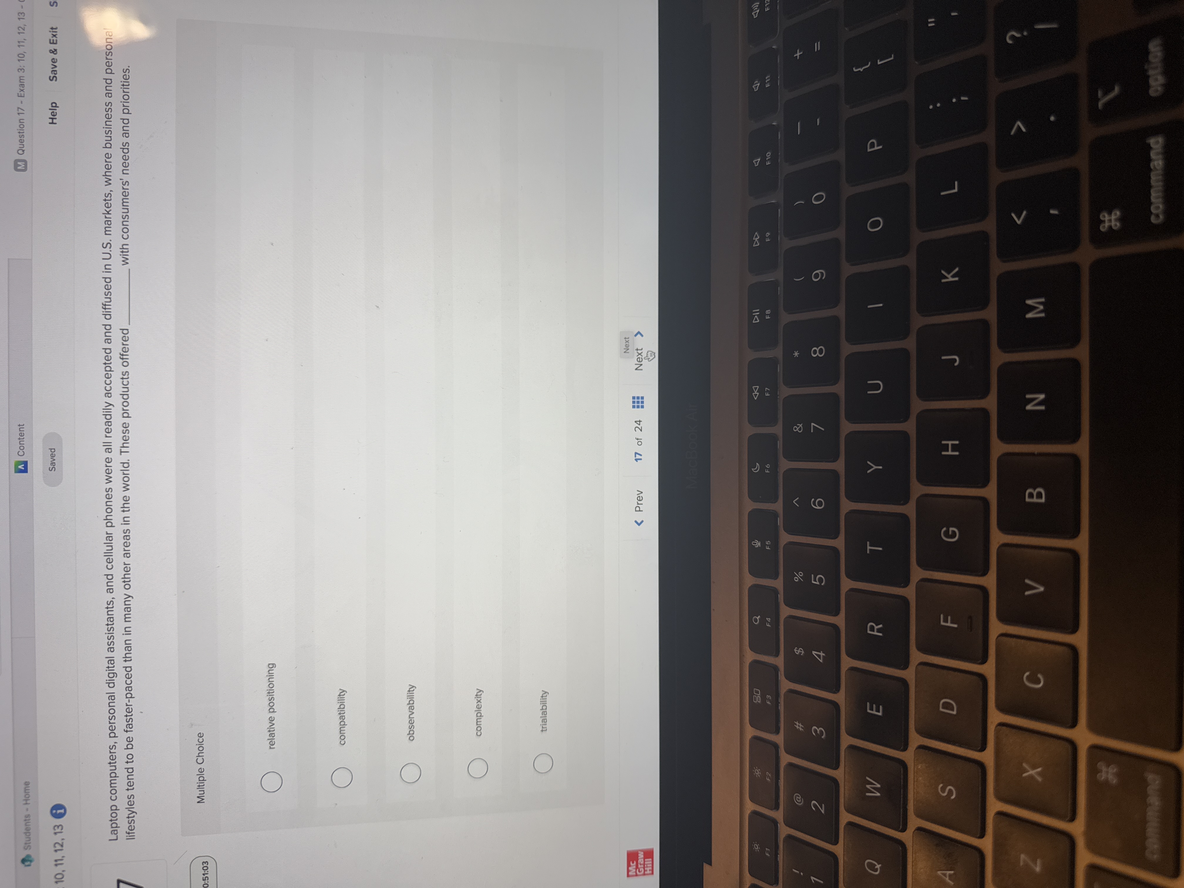 answer Students - Home A Content M Question 17 -