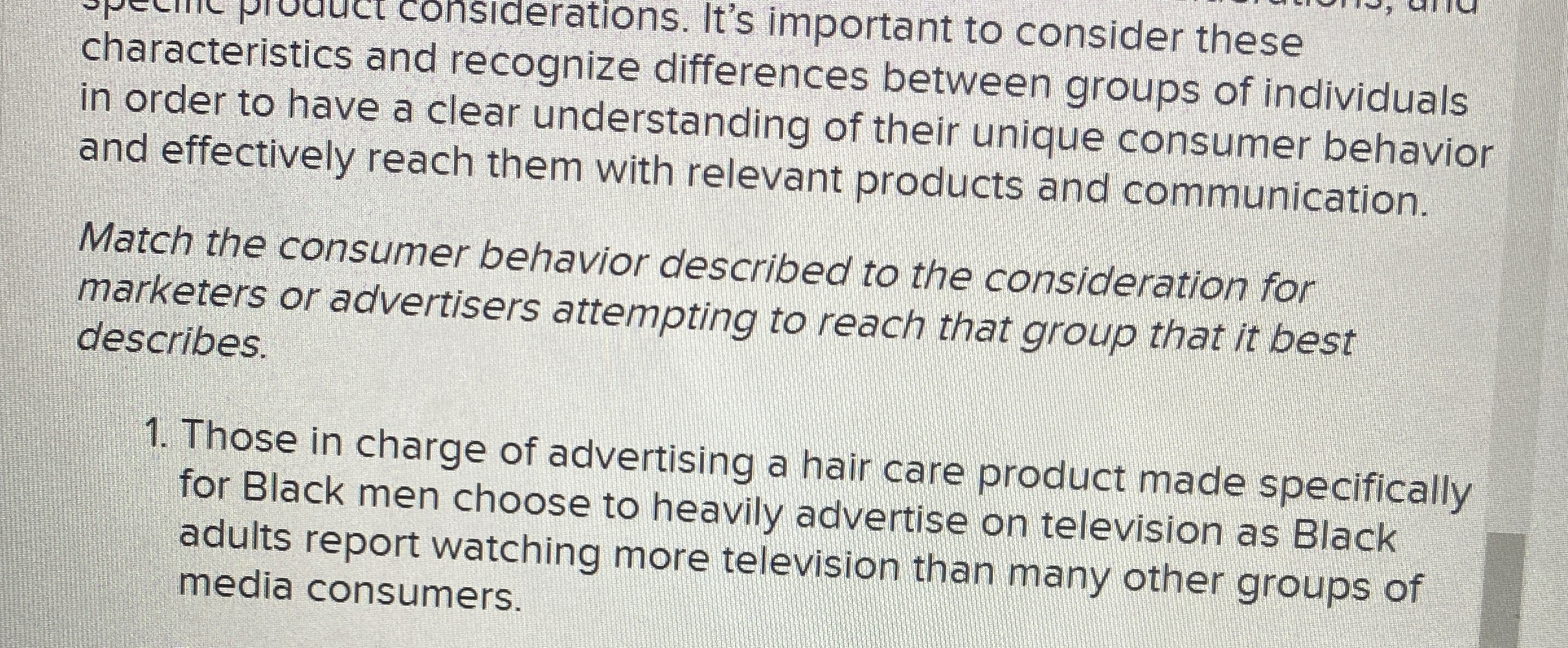 considerations. It's important to consider these