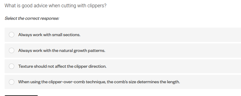 answer What is good advice when cutting with