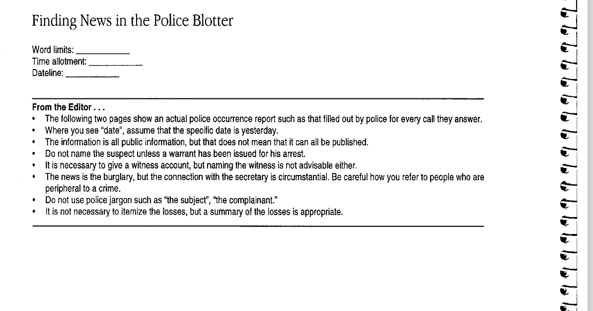 putting together a story from raw data found in