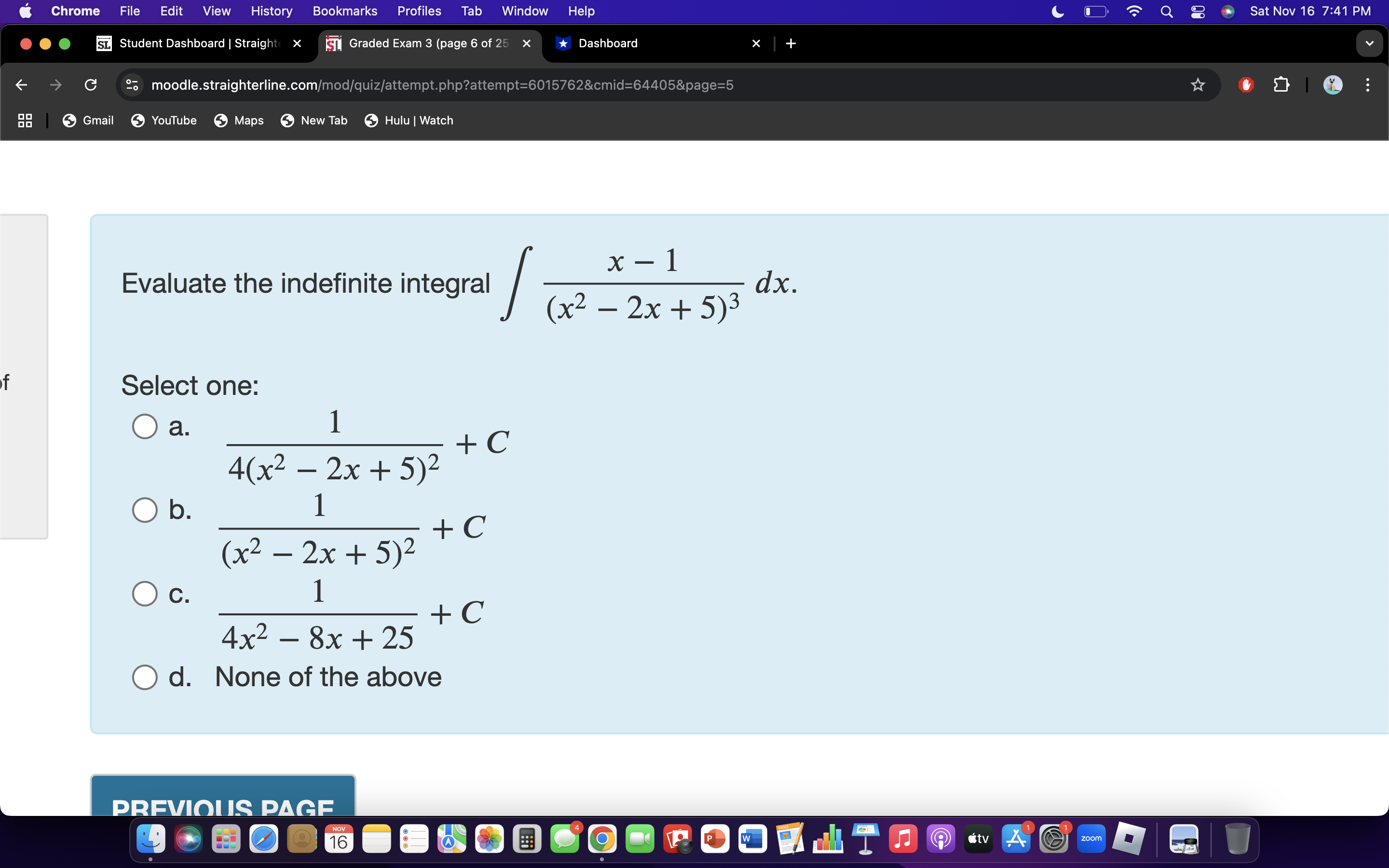 answer Chrome File Edit View History Bookmarks