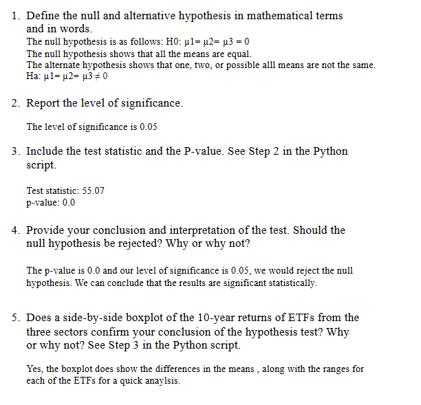[ . Define the null and alternative hypothesis in