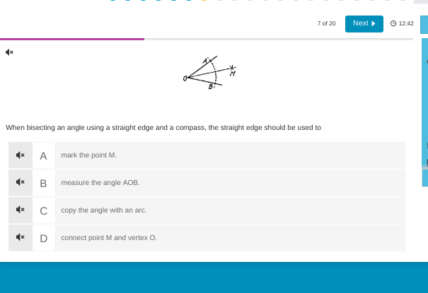 answer 7 o120 m @ 1242 I When bisecting an angle