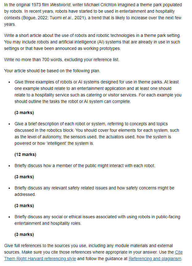 Question: Give only examples and descriptions, I